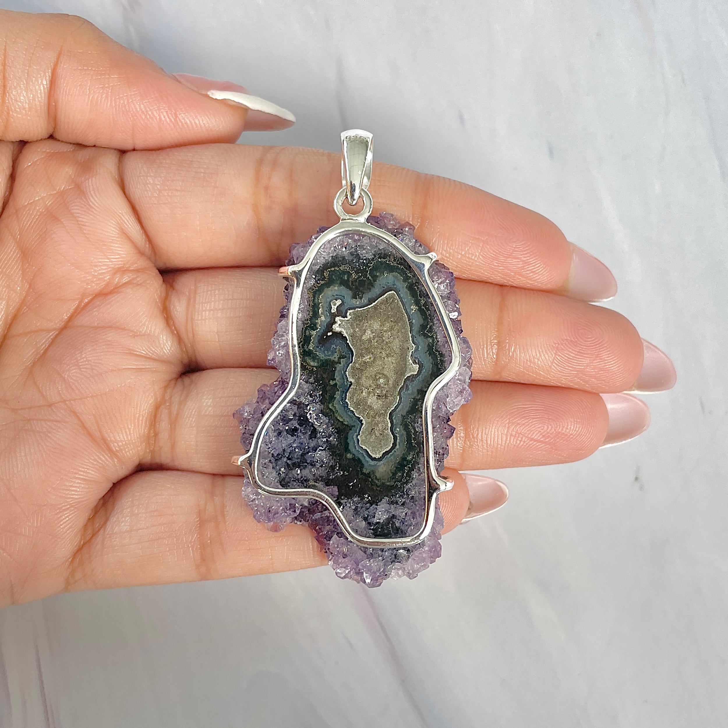 Amethyst Stalactite Pendant-(ASL-P-95.)