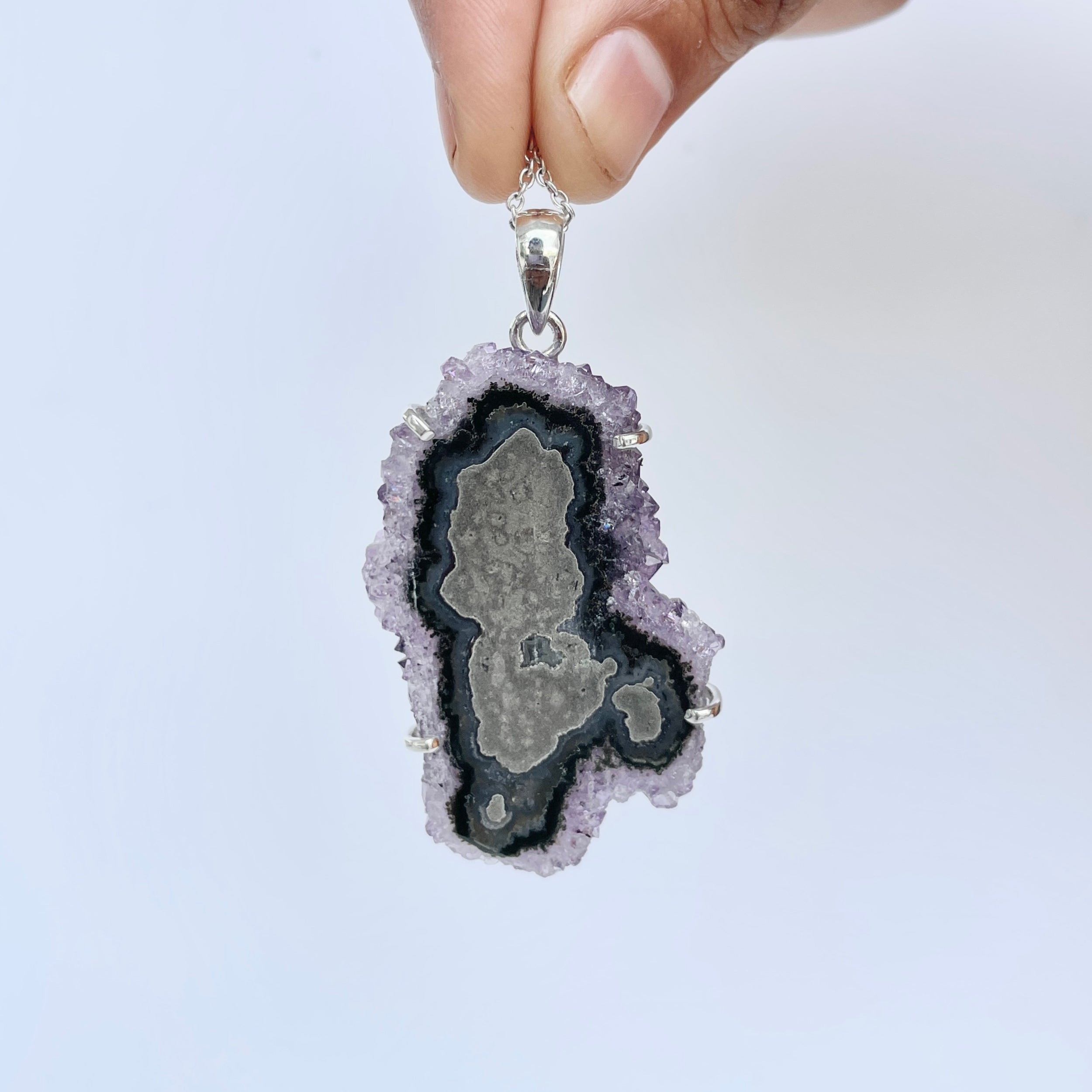Amethyst Stalactite Pendant-(ASL-P-95.)