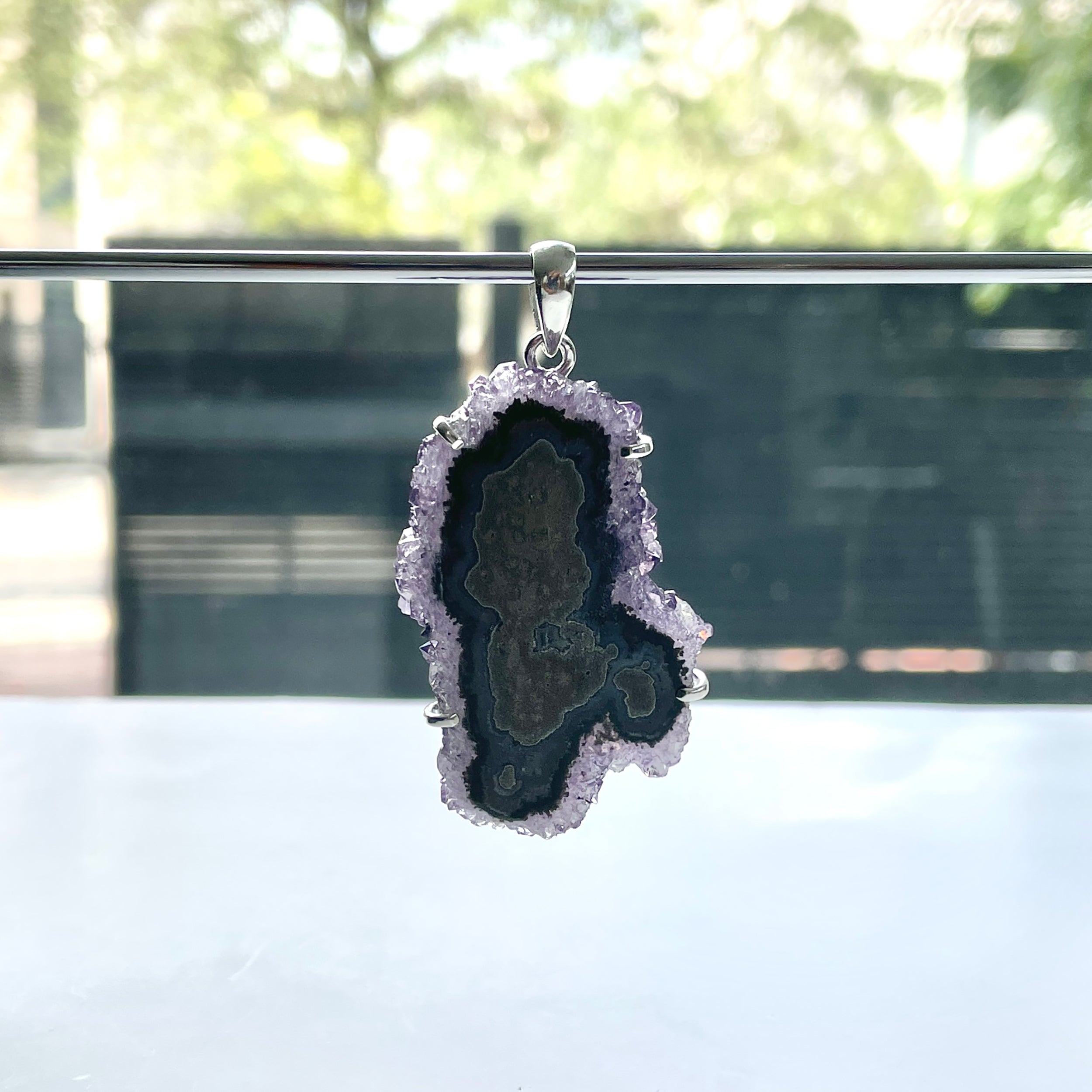 Amethyst Stalactite Pendant-(ASL-P-95.)