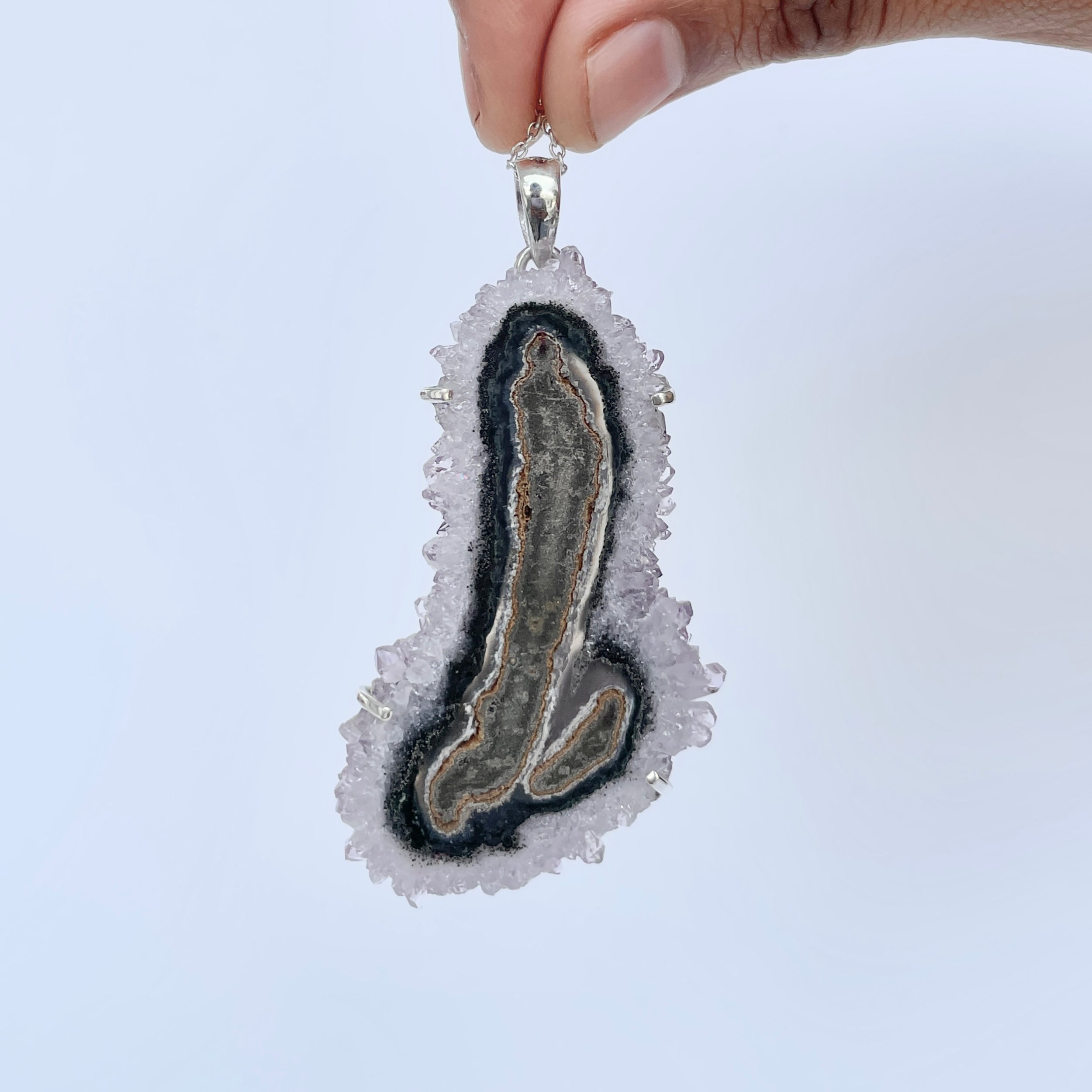 Amethyst Stalactite Pendant-(ASL-P-96.)