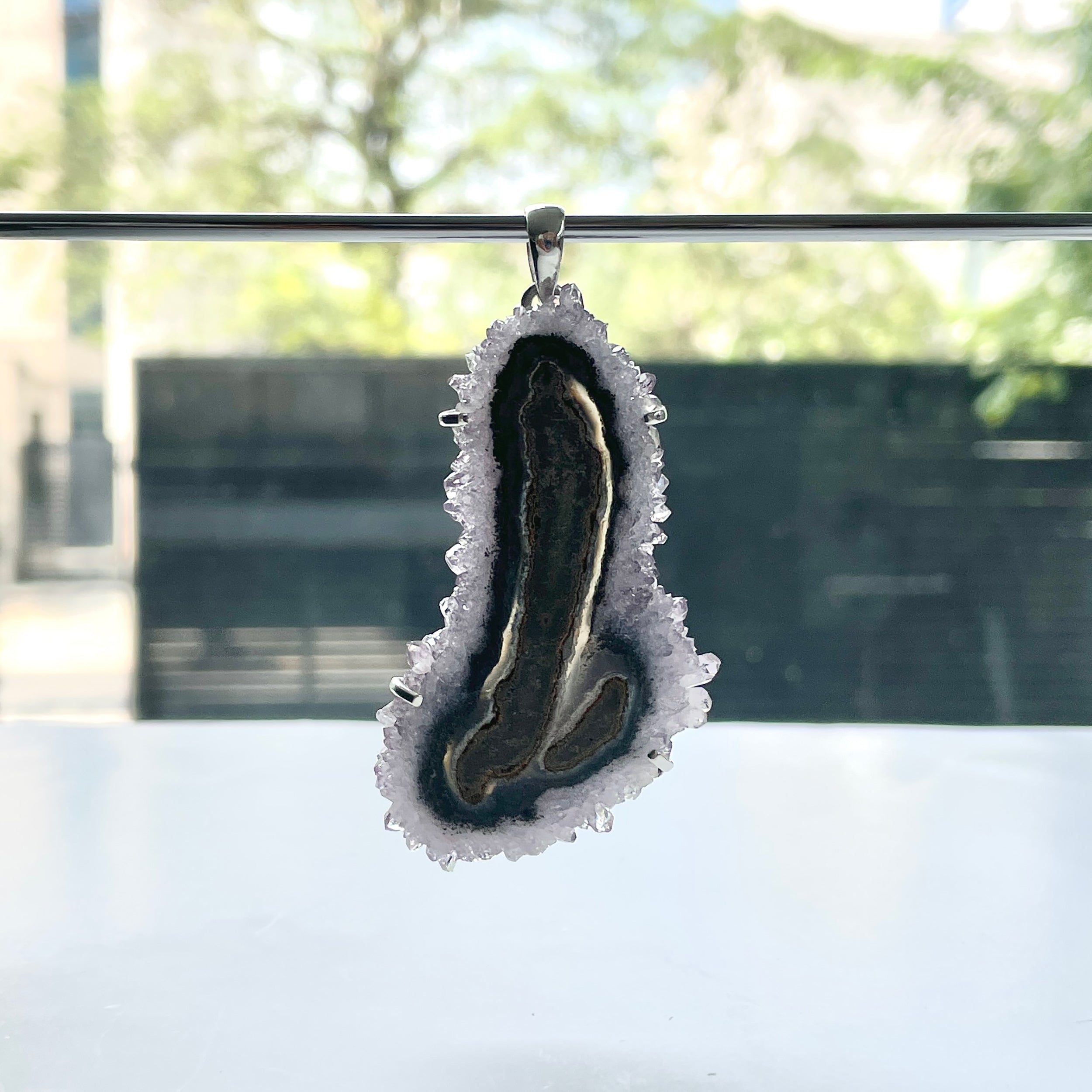 Amethyst Stalactite Pendant-(ASL-P-96.)