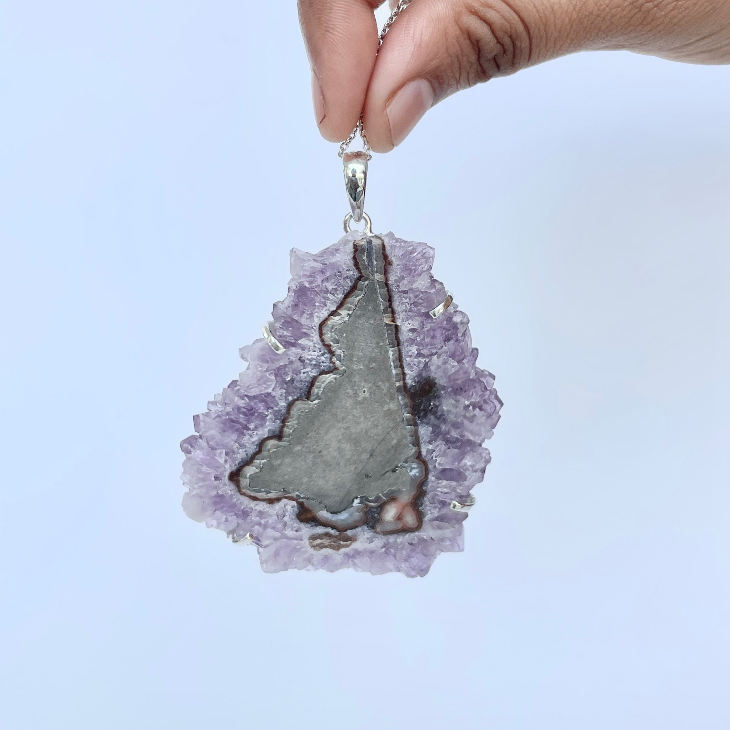 Amethyst Stalactite Pendant-(ASL-P-97.)