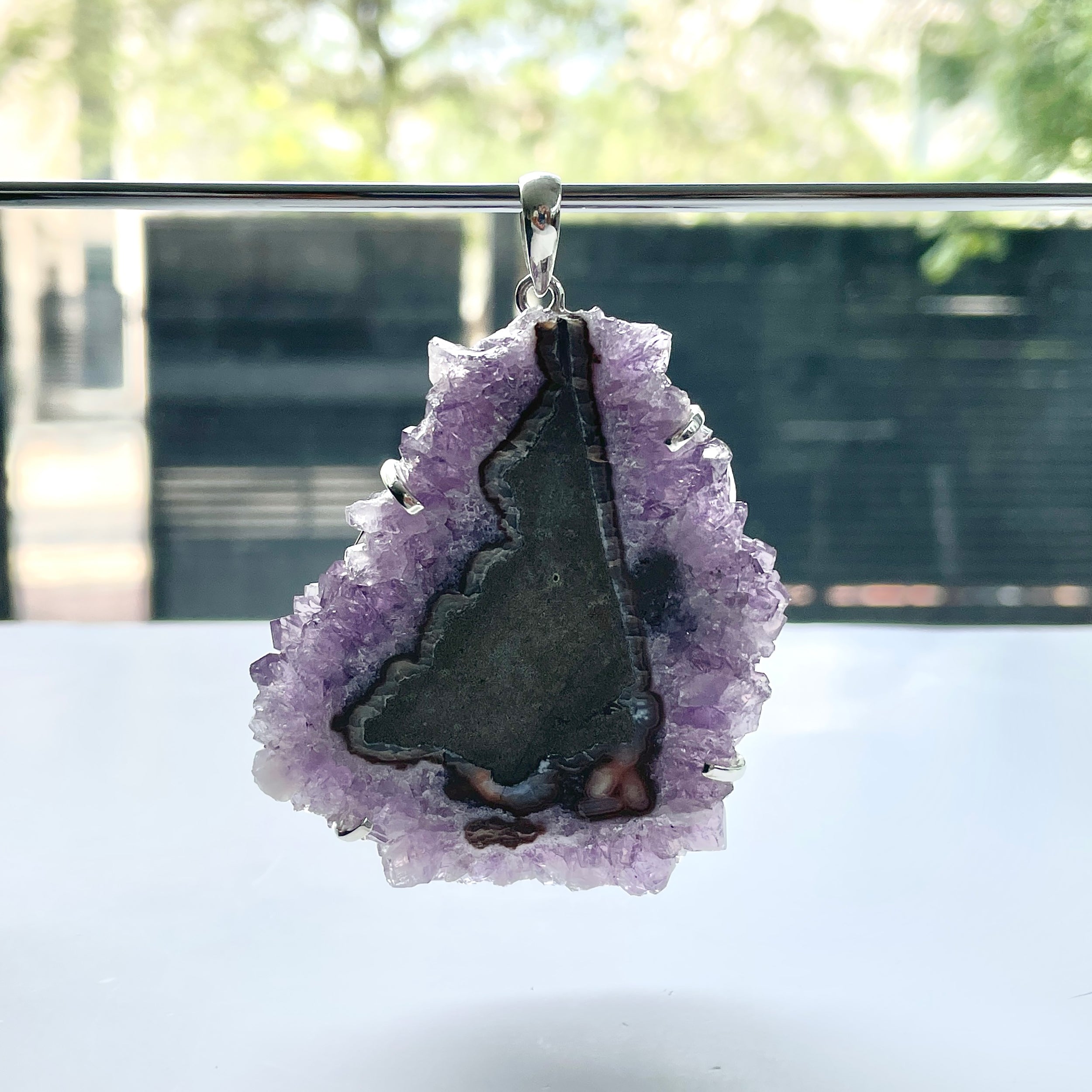 Amethyst Stalactite Pendant-(ASL-P-97.)