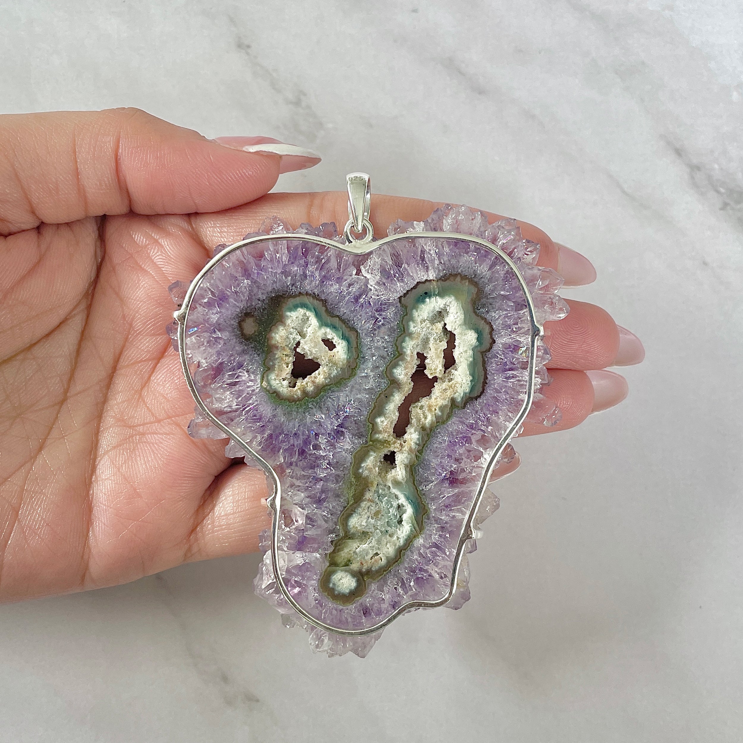 Amethyst Stalactite Pendant-(ASL-P-98.)