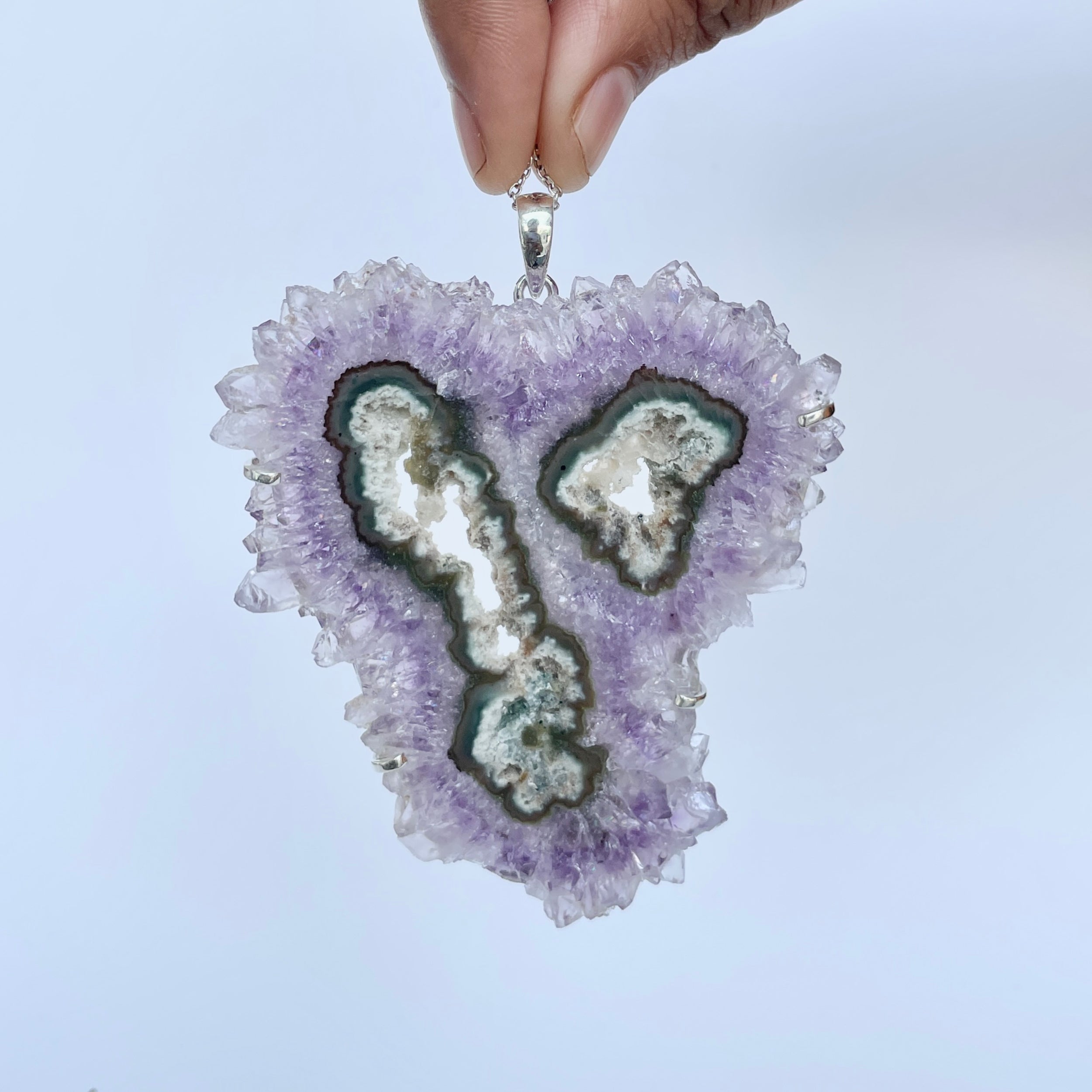 Amethyst Stalactite Pendant-(ASL-P-98.)