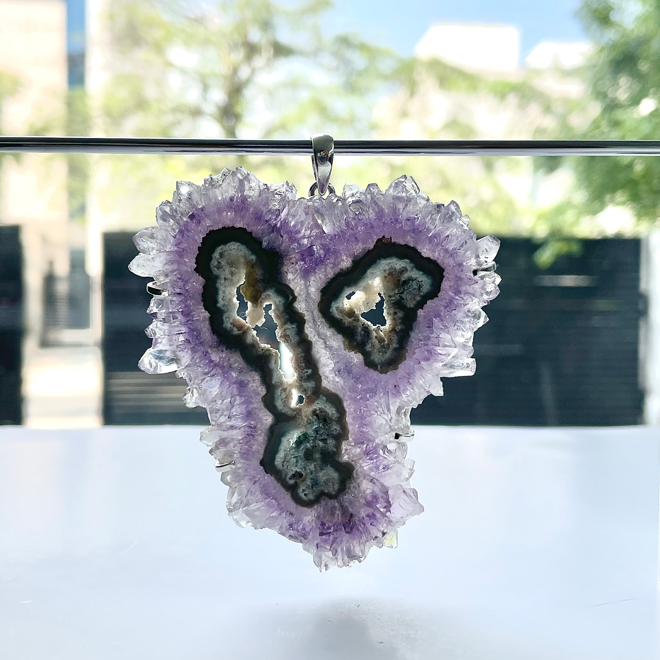 Amethyst Stalactite Pendant-(ASL-P-98.)