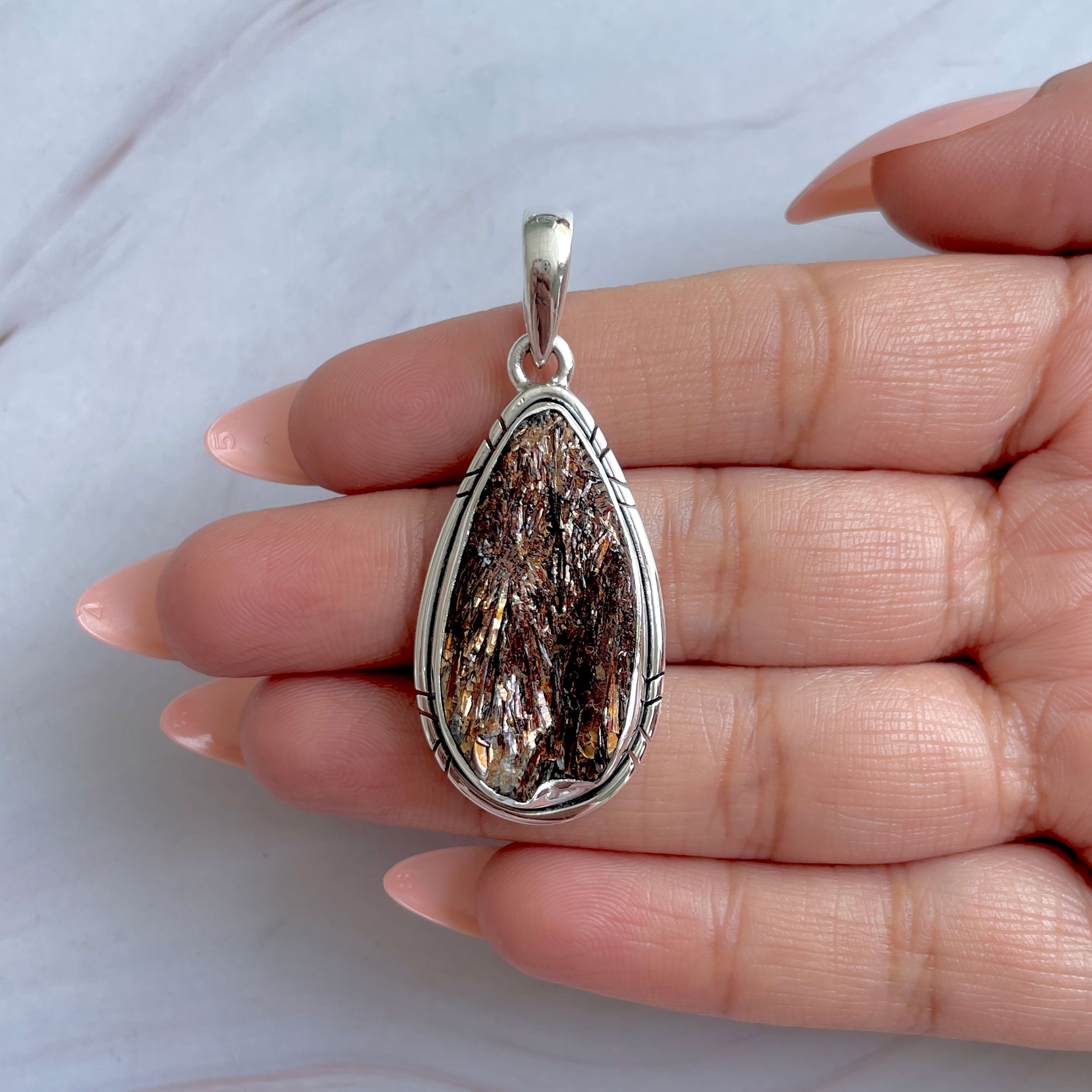 Astrophyllite Pendant-(AST-P-51.)