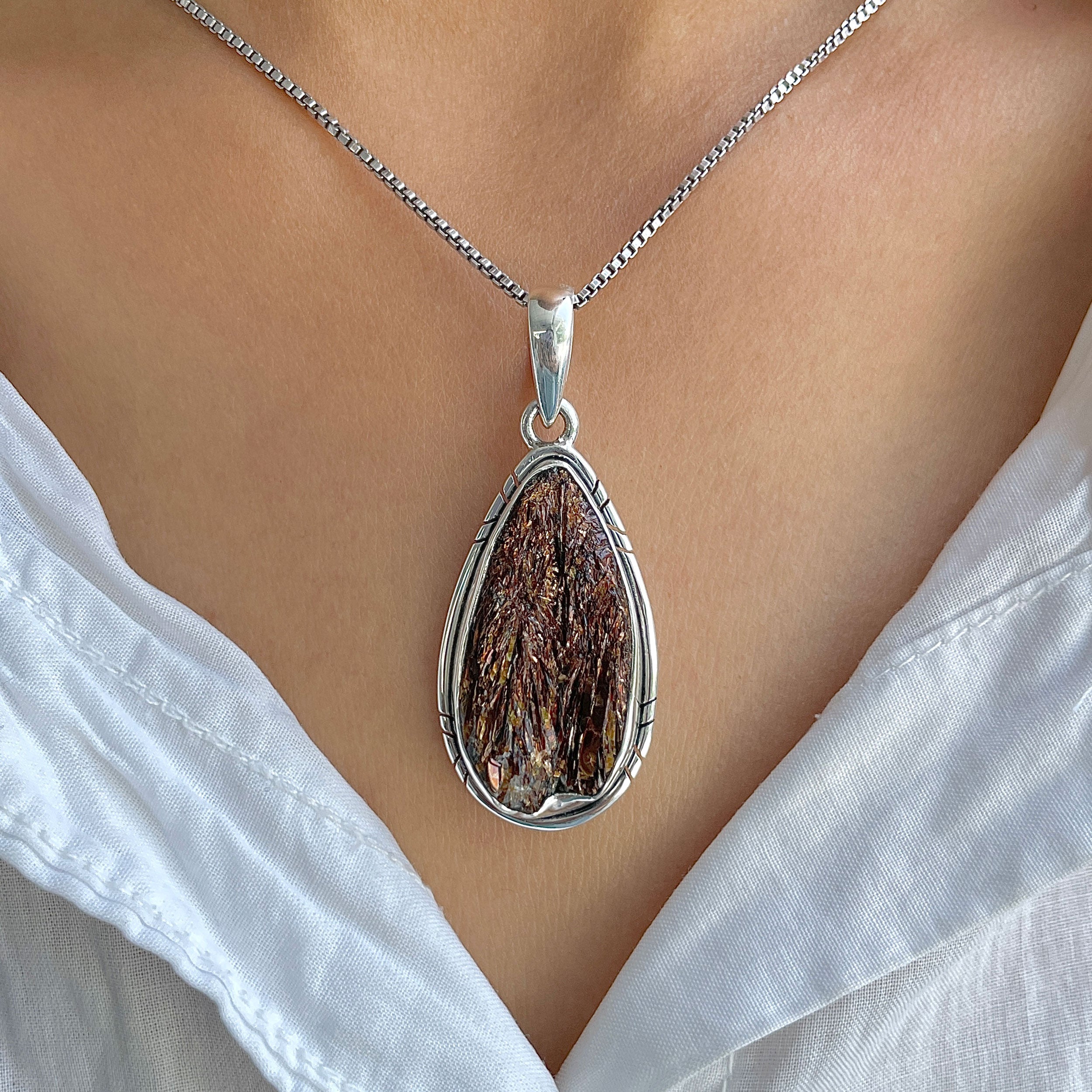 Astrophyllite Pendant-(AST-P-51.)