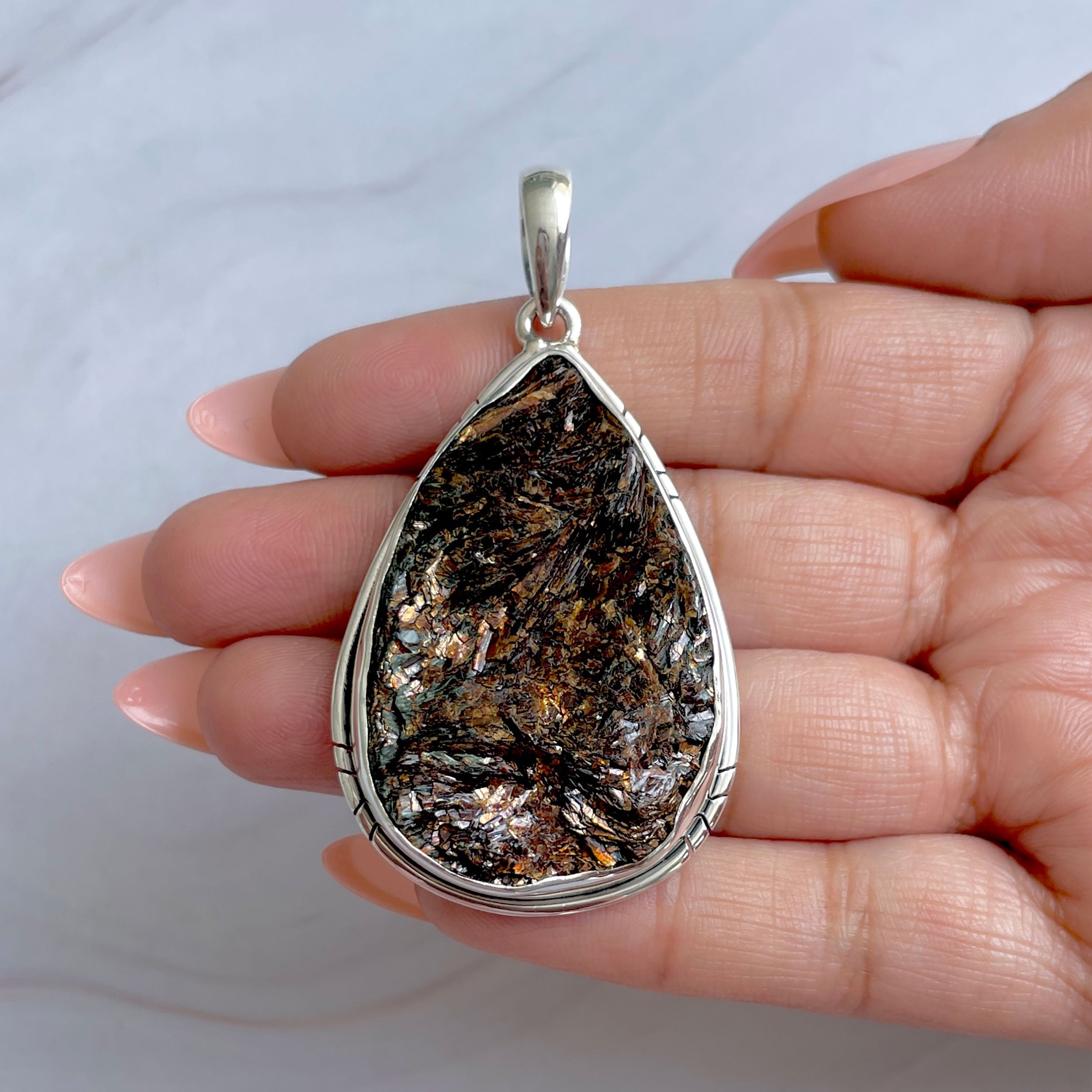 Astrophyllite Pendant-(AST-P-53.)
