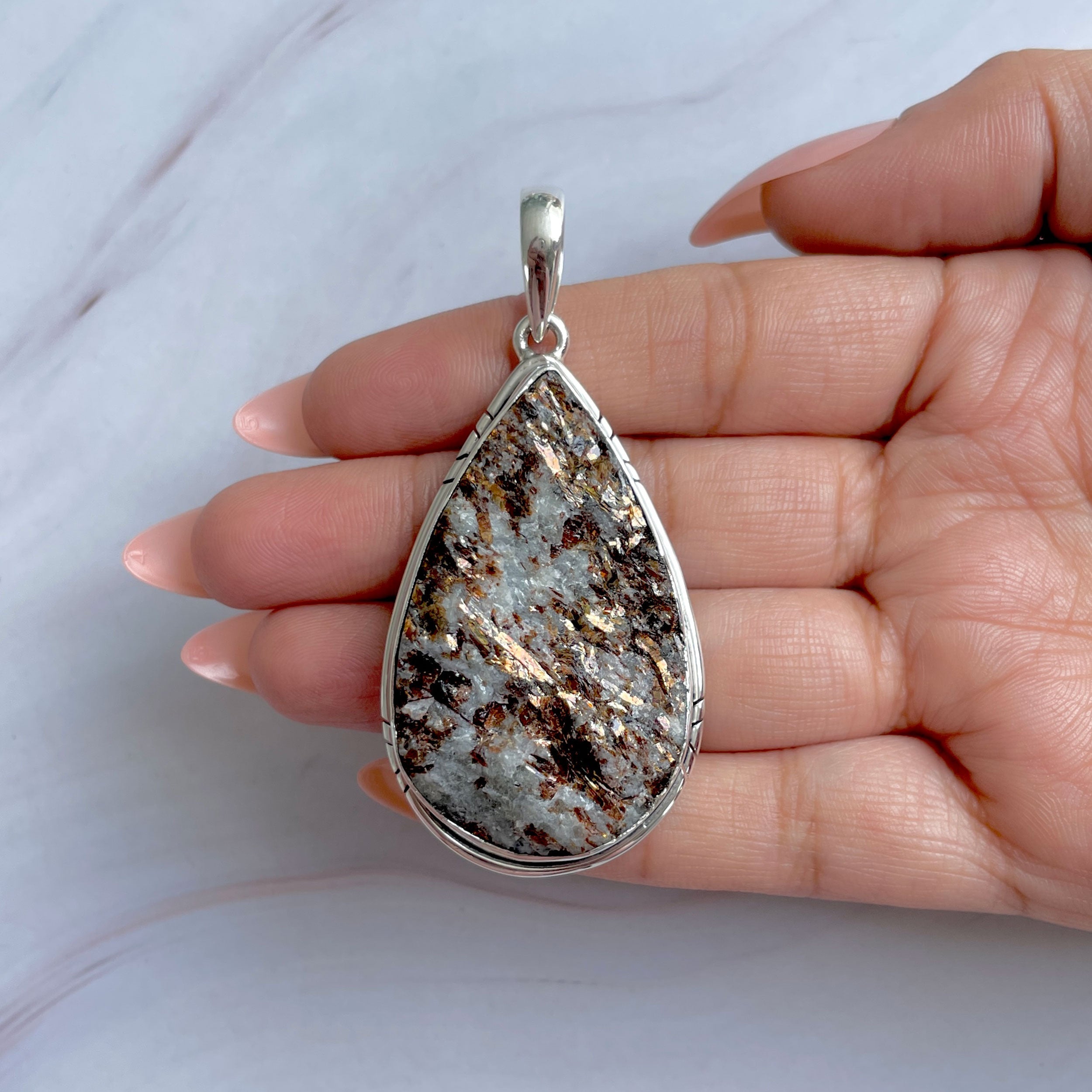Astrophyllite Pendant-(AST-P-68.)