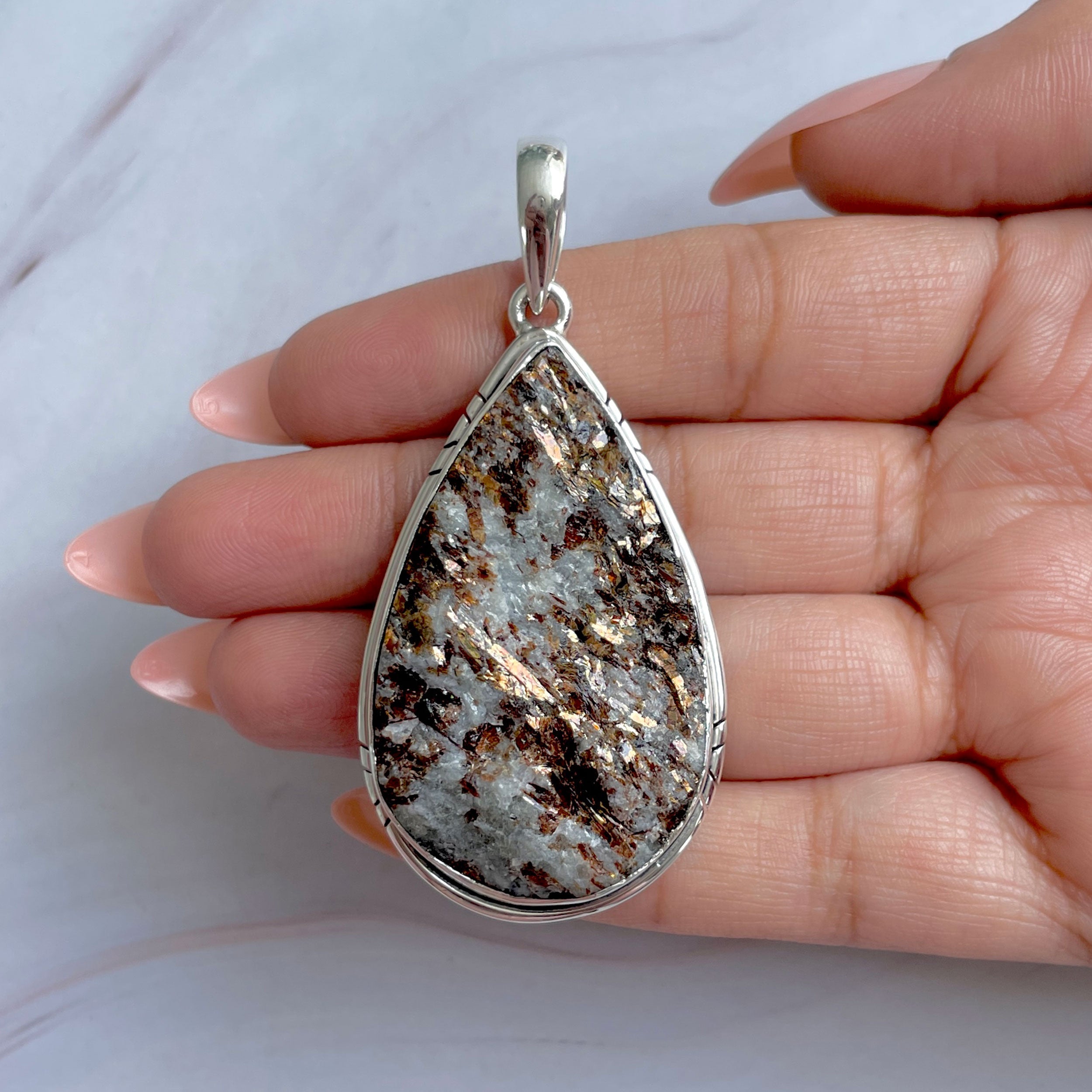 Astrophyllite Pendant-(AST-P-68.)