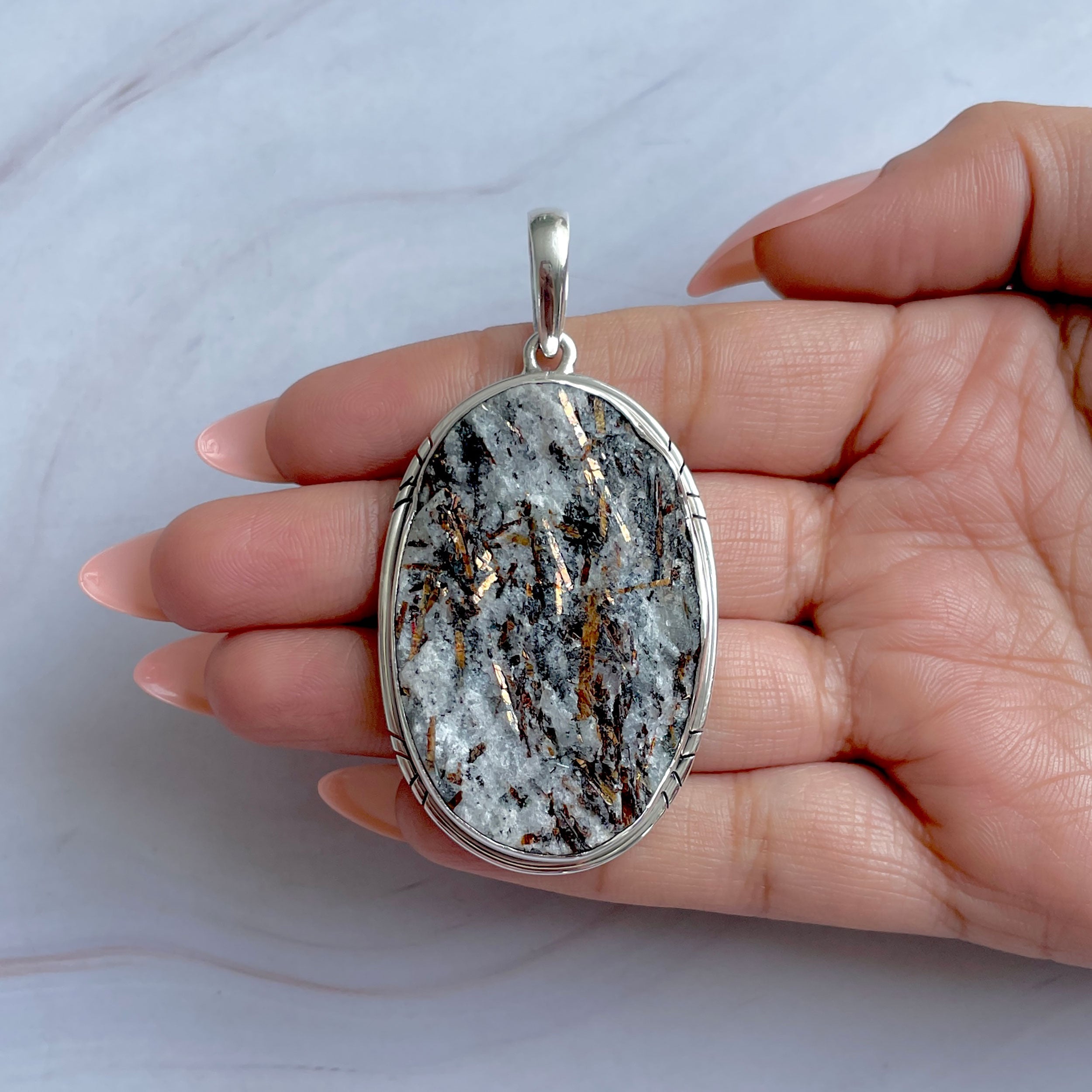 Astrophyllite Pendant-(AST-P-77.)