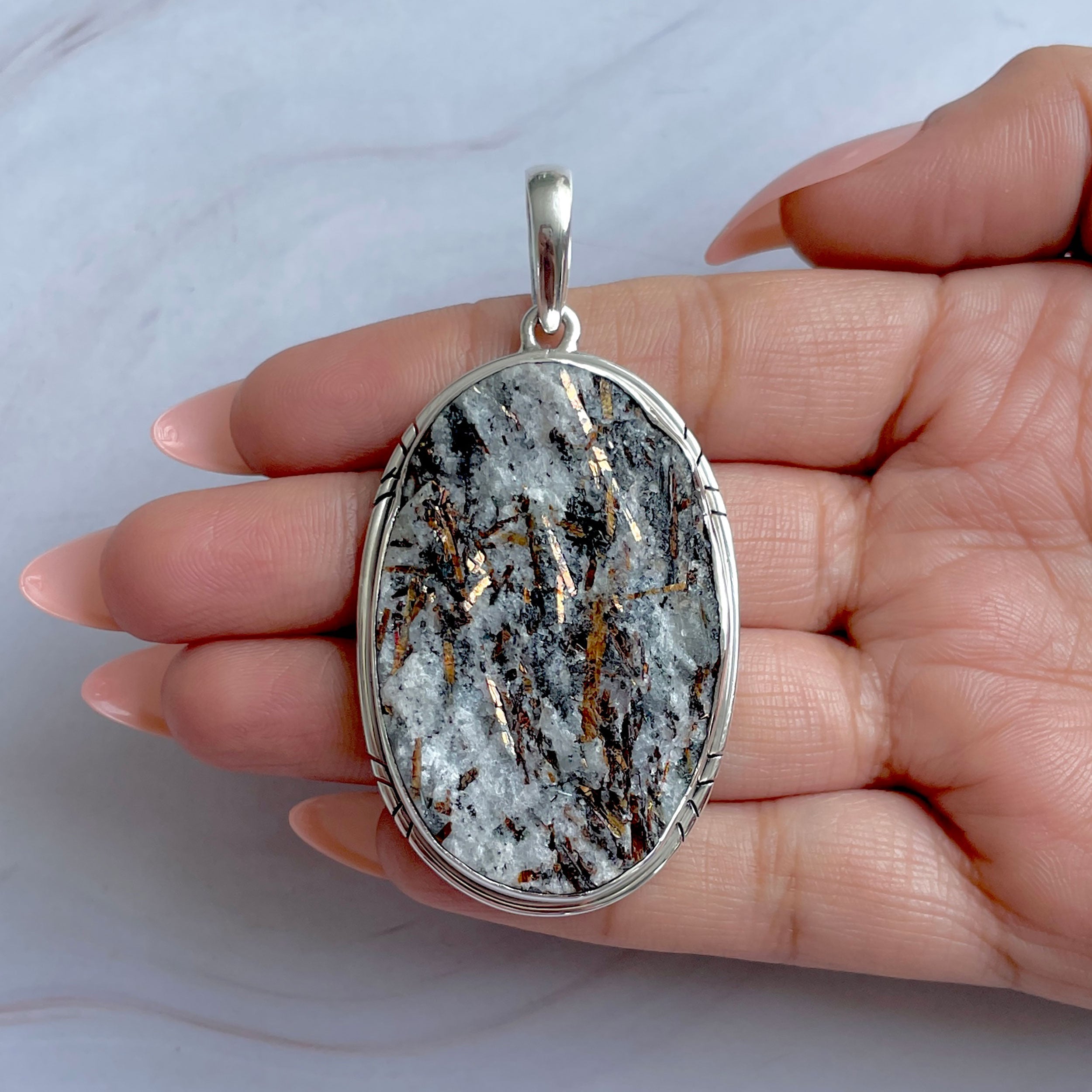 Astrophyllite Pendant-(AST-P-77.)