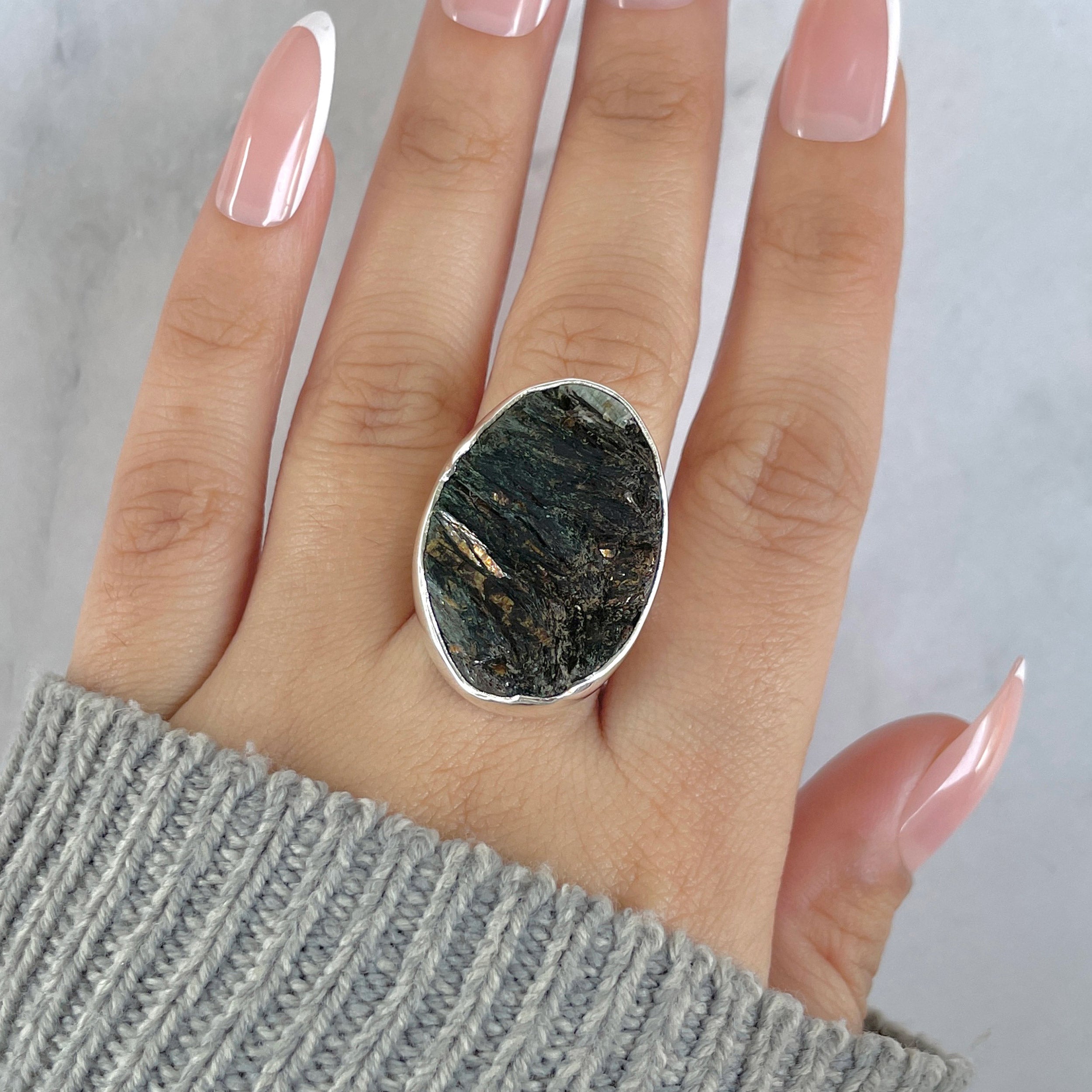 Astrophyllite Adjustable Ring-(AST-R-14.)