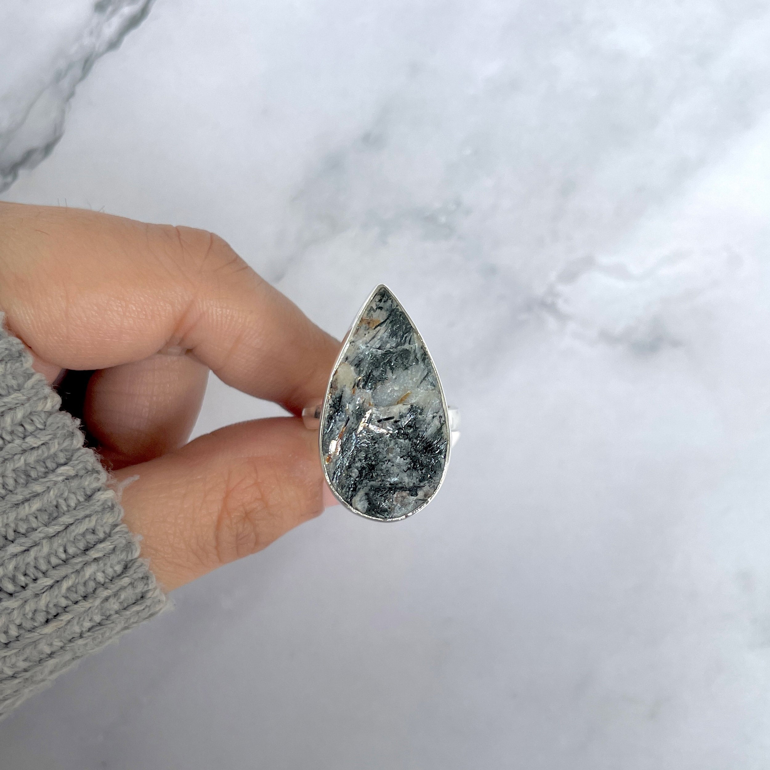 Astrophyllite Adjustable Ring-(AST-R-16.)