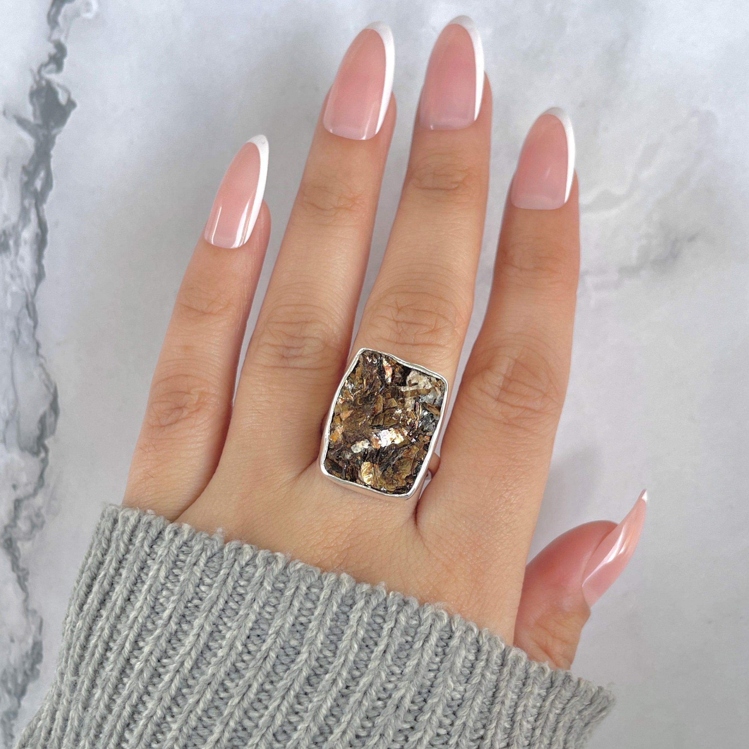 Astrophyllite Adjustable Ring-(AST-R-17.)