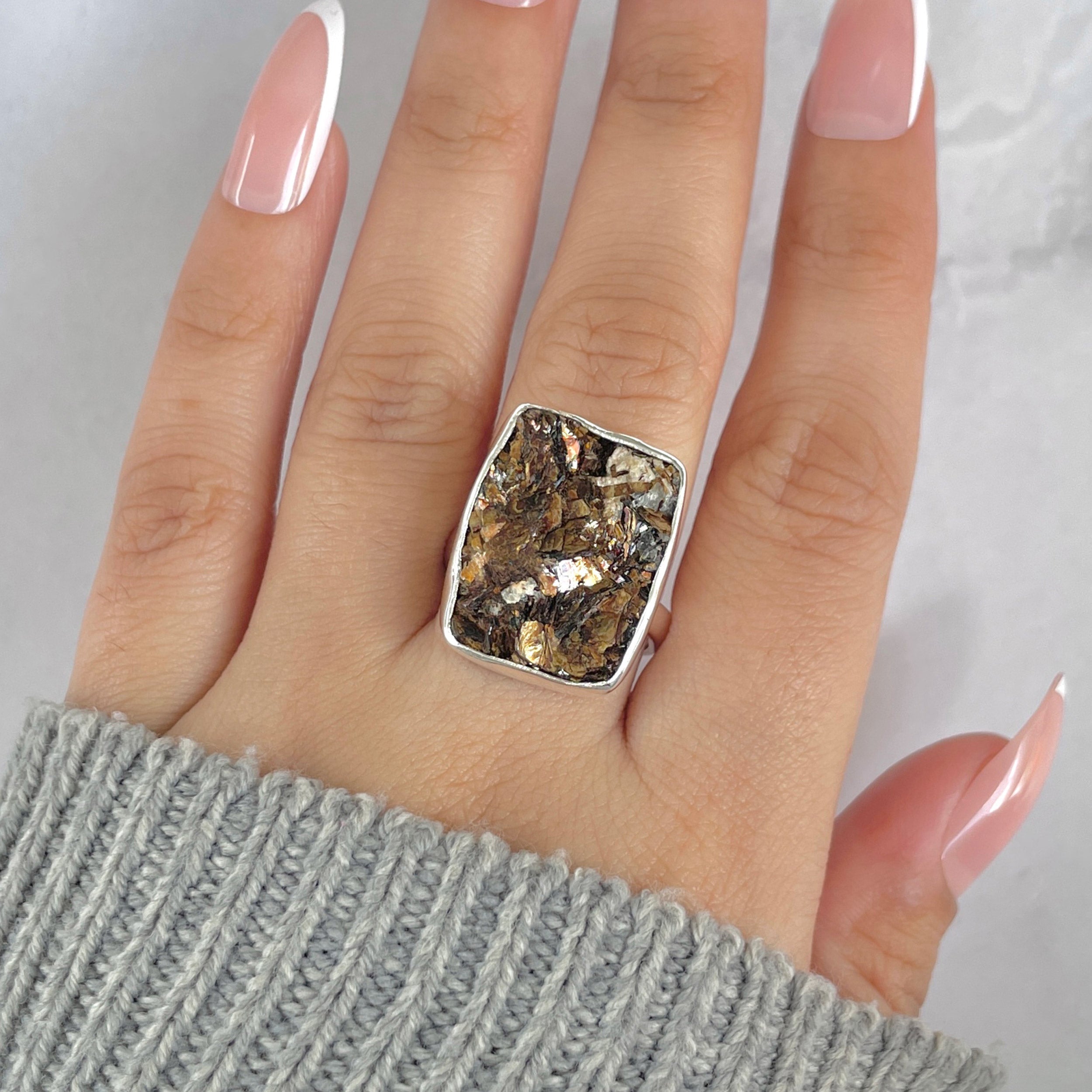 Astrophyllite Adjustable Ring-(AST-R-17.)