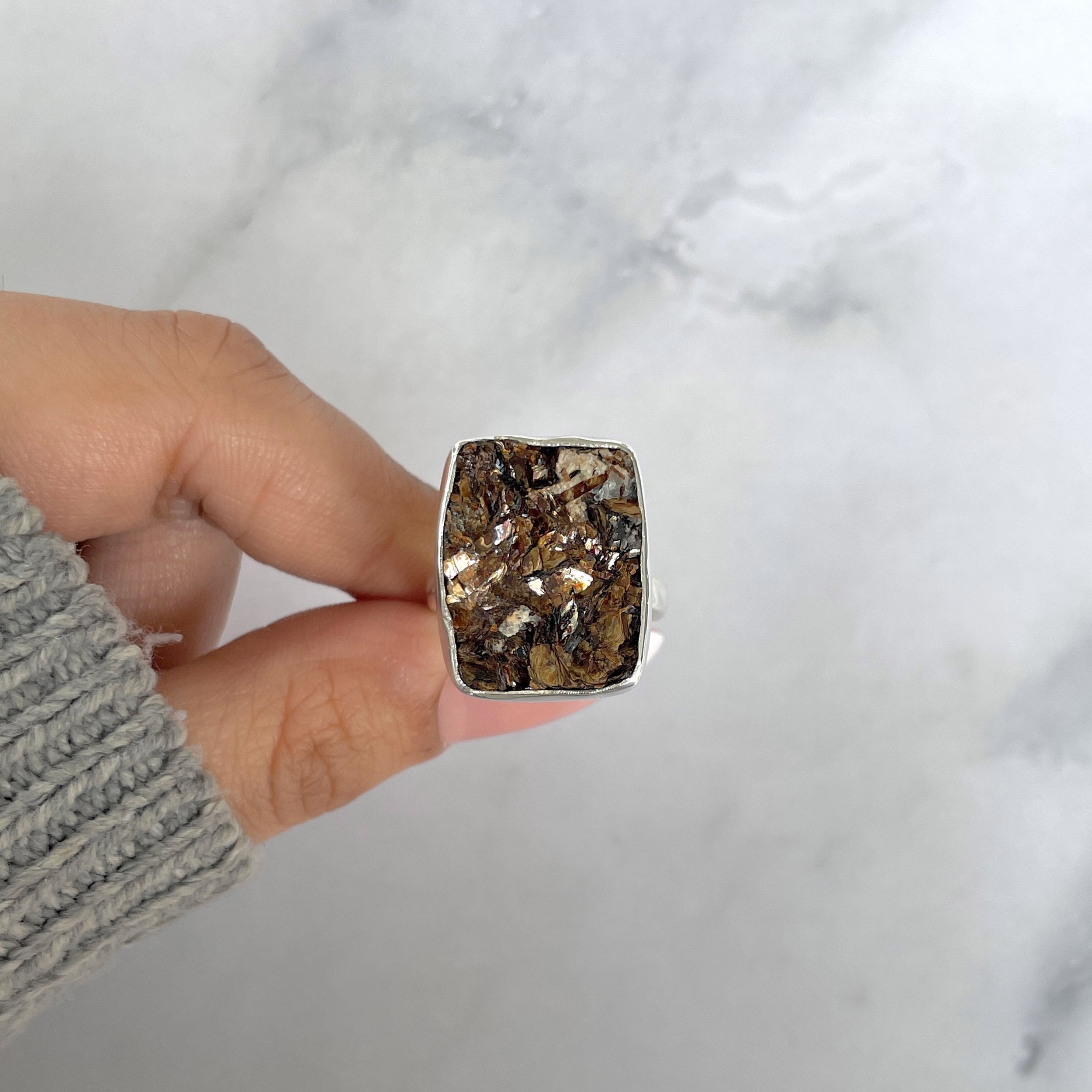 Astrophyllite Adjustable Ring-(AST-R-17.)