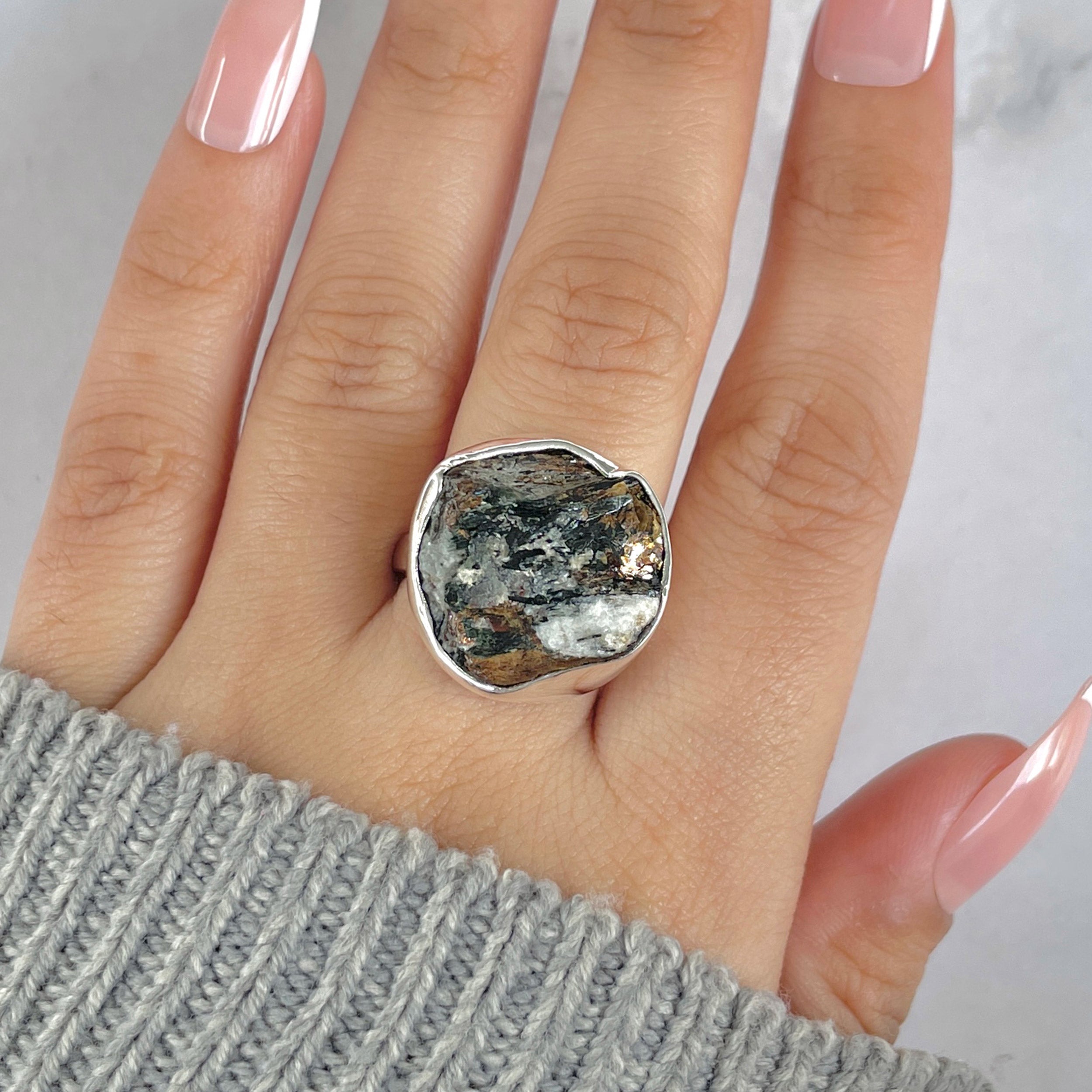 Astrophyllite Adjustable Ring-(AST-R-18.)