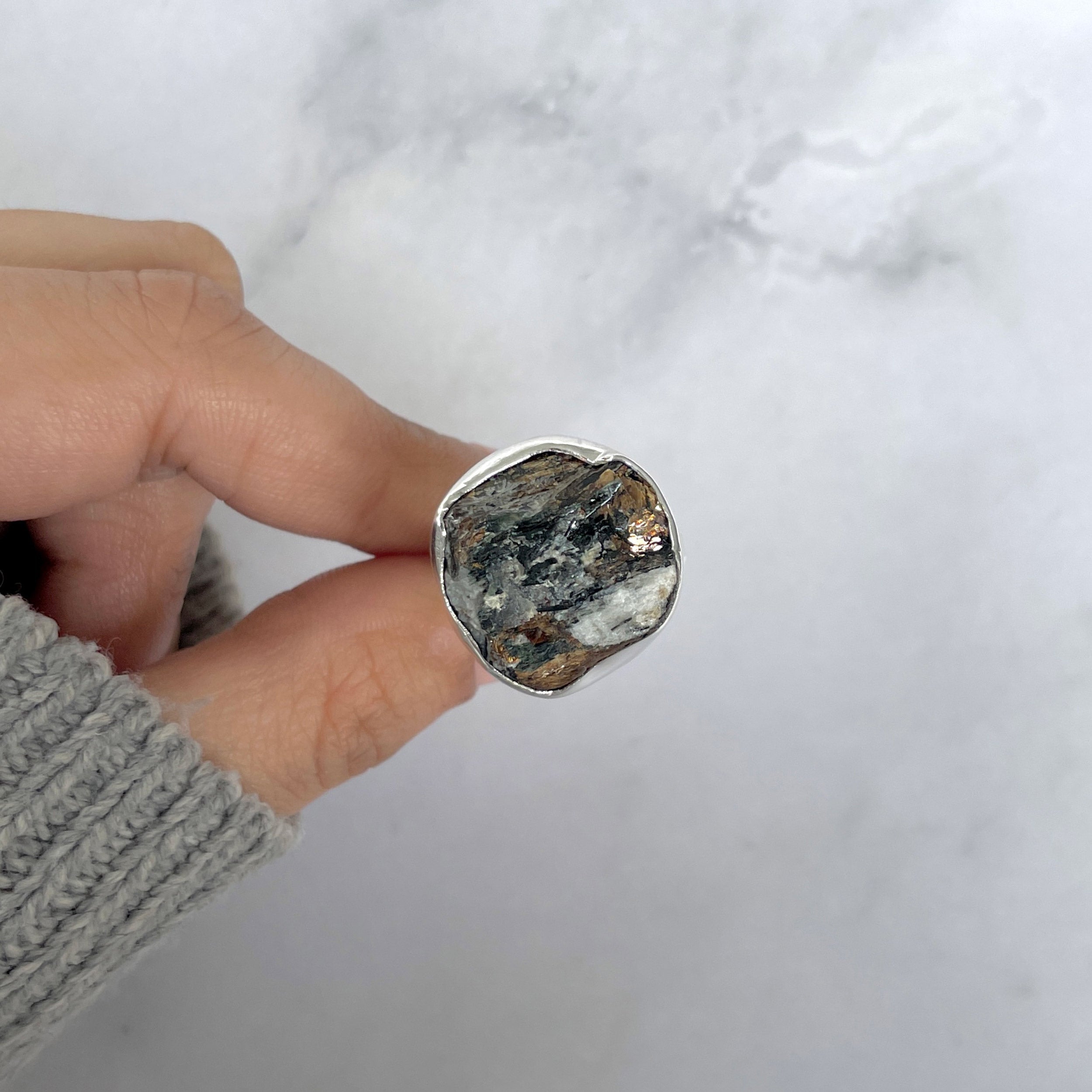 Astrophyllite Adjustable Ring-(AST-R-18.)