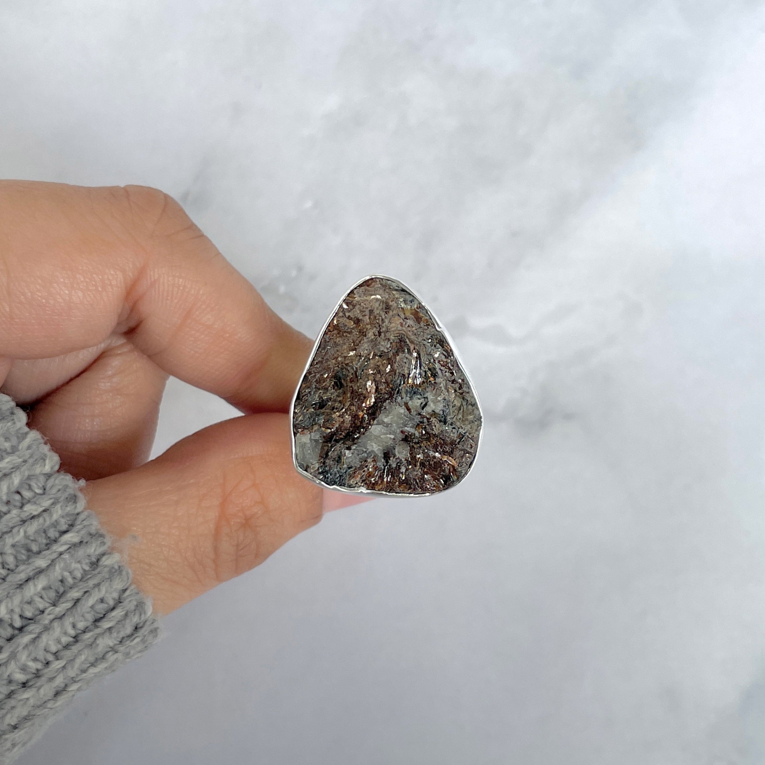 Astrophyllite Adjustable Ring-(AST-R-20.)