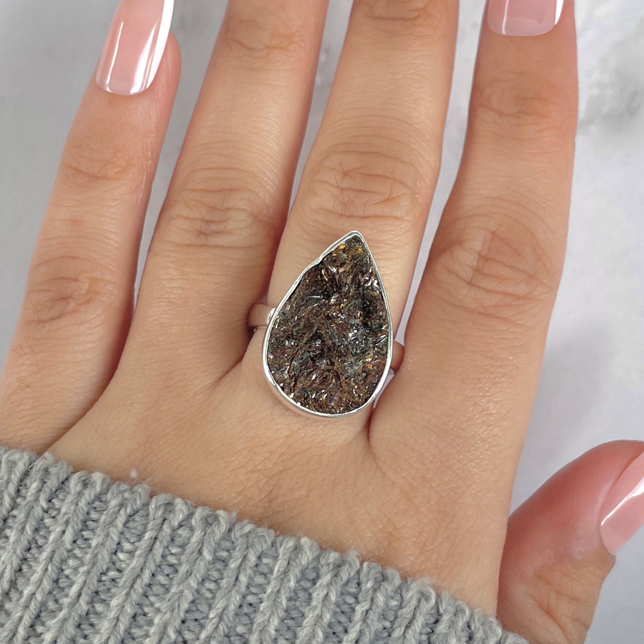 Astrophyllite Adjustable Ring-(AST-R-21.)