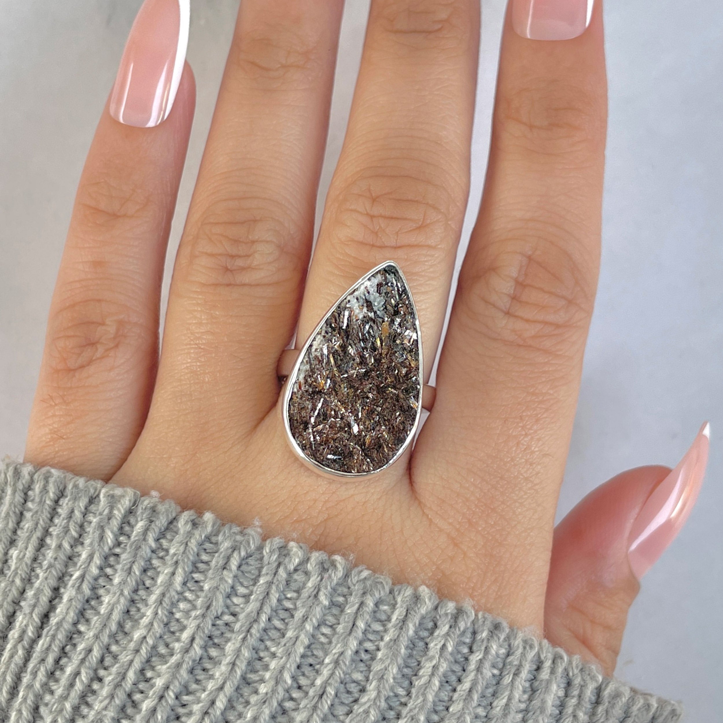 Astrophyllite Adjustable Ring-(AST-R-27.)
