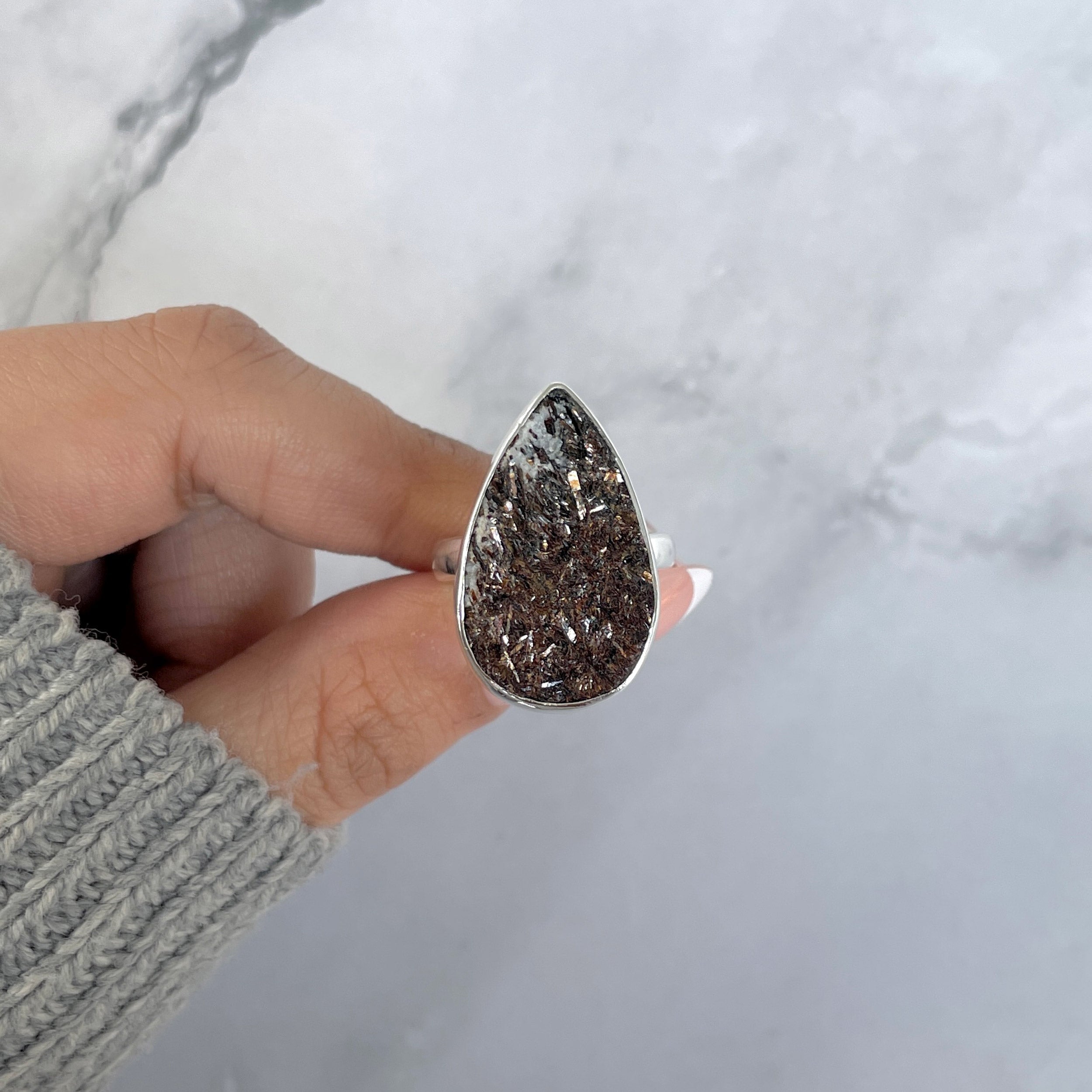 Astrophyllite Adjustable Ring-(AST-R-27.)