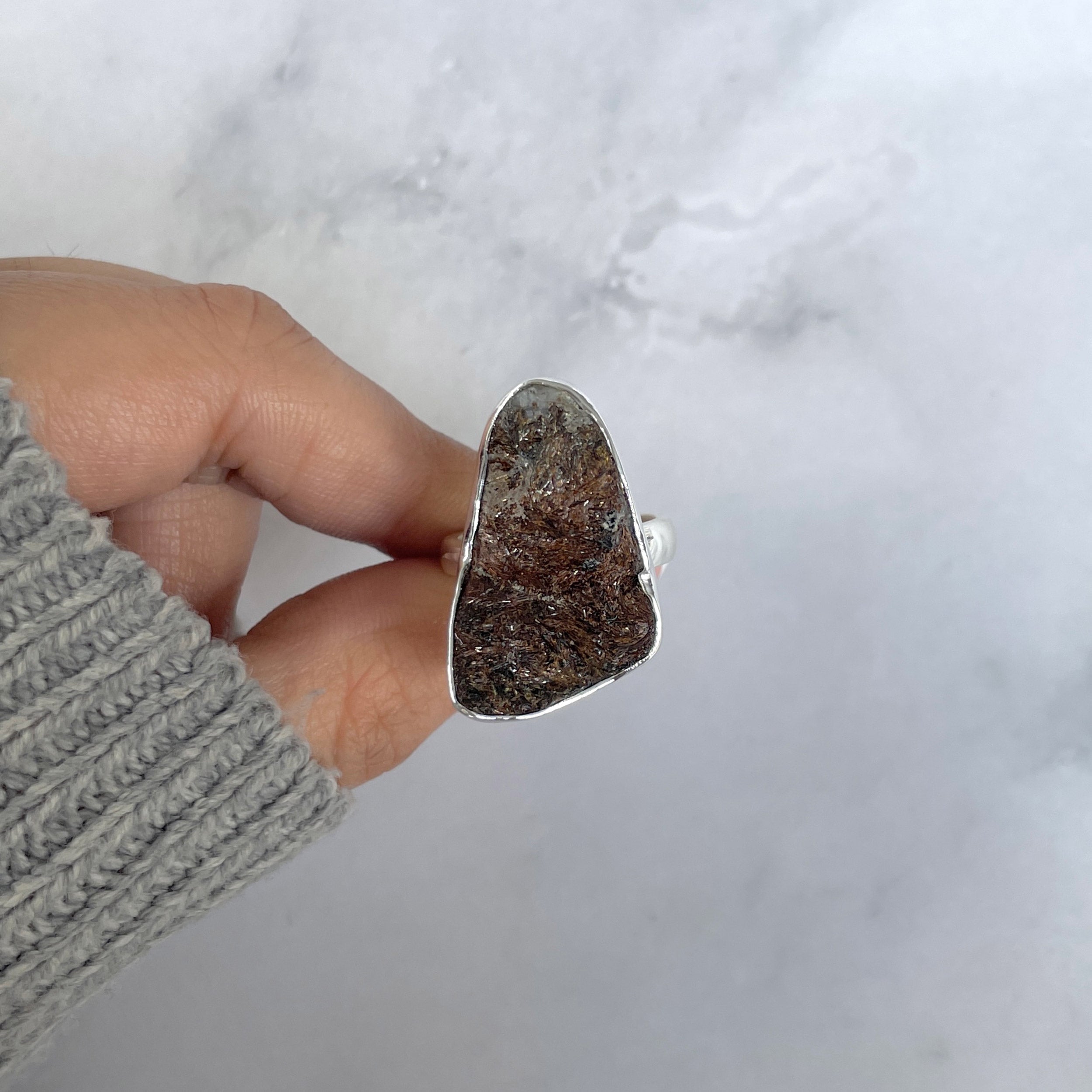Astrophyllite Adjustable Ring-(AST-R-29.)