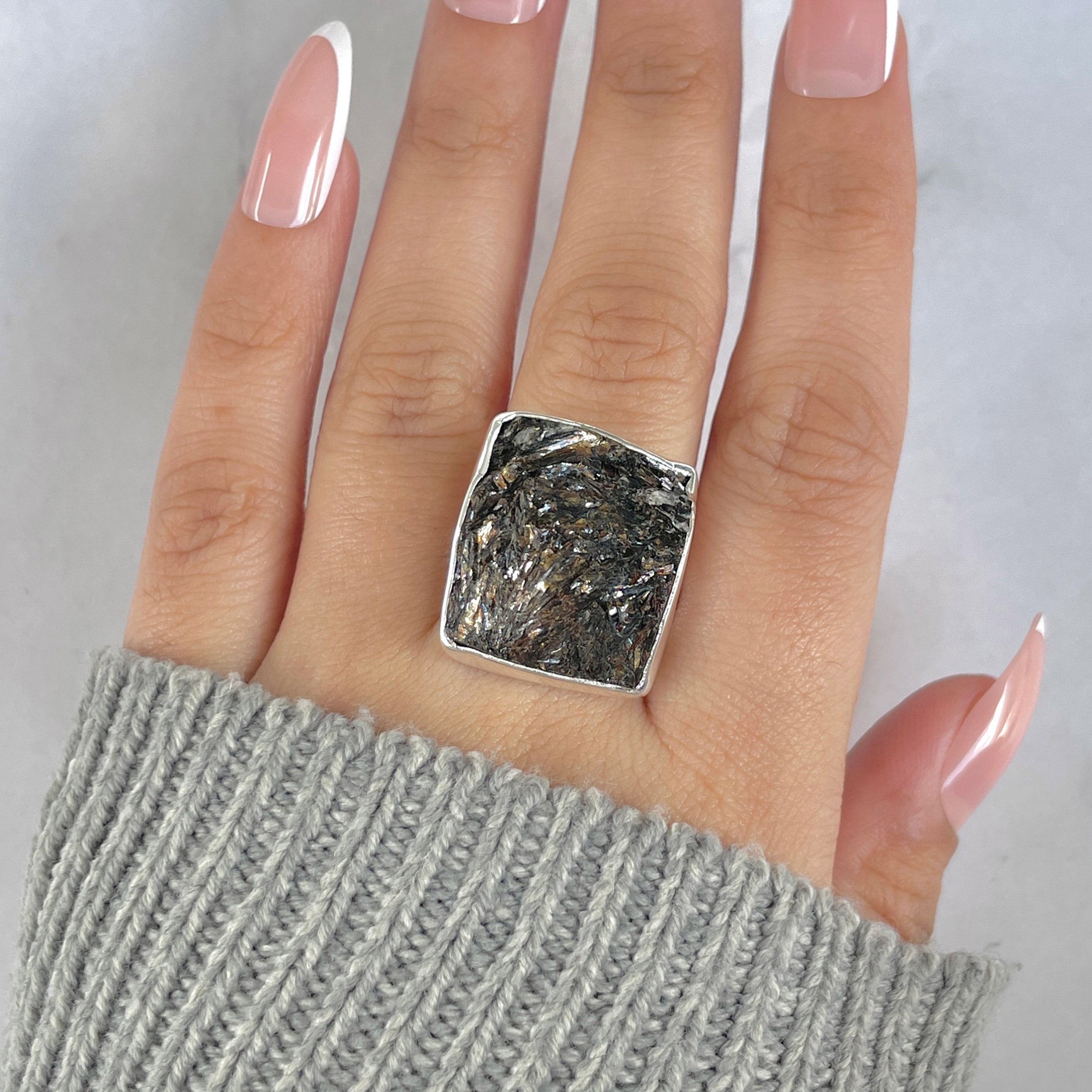 Astrophyllite Adjustable Ring-(AST-R-30.)