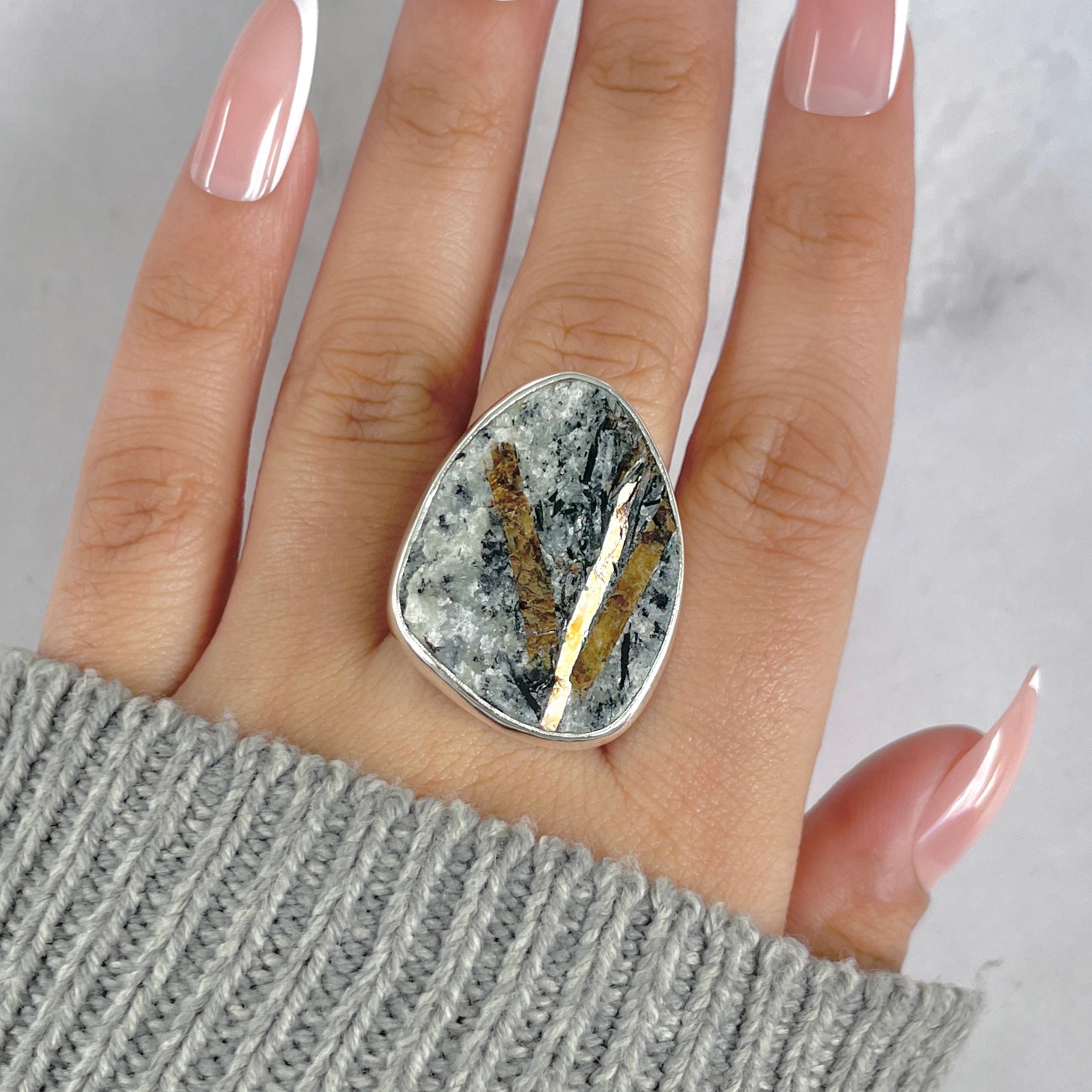Astrophyllite Adjustable Ring-(AST-R-31.)