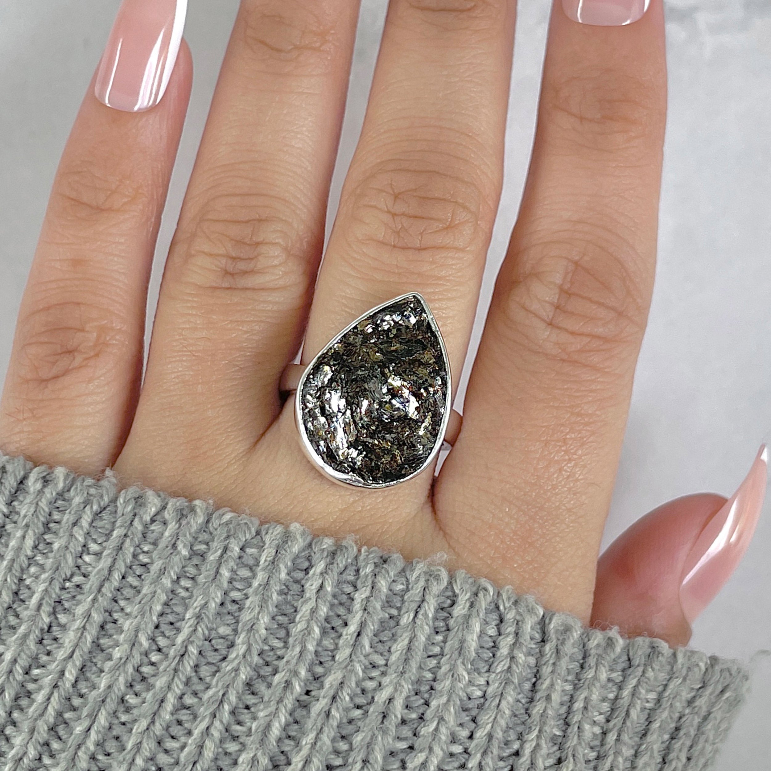 Astrophyllite Adjustable Ring-(AST-R-32.)