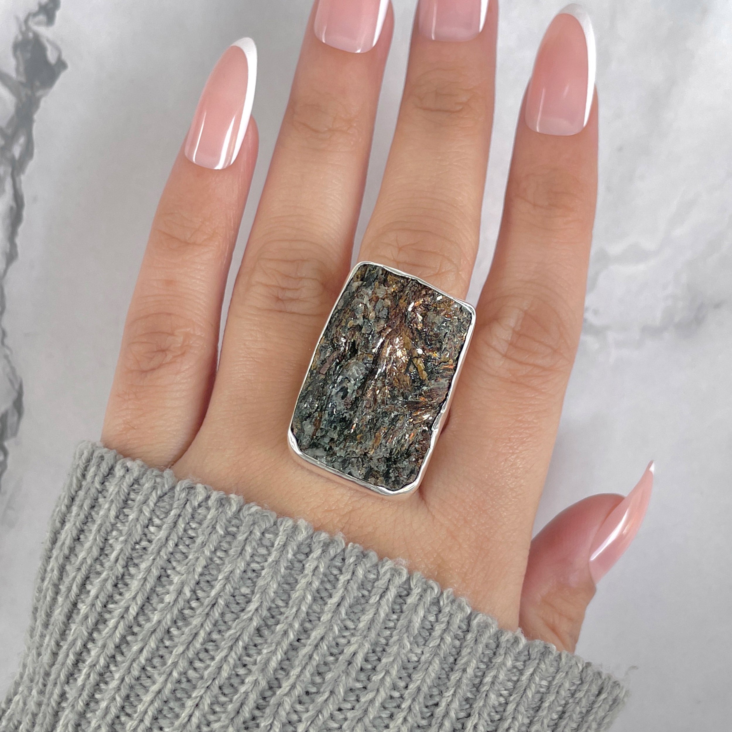 Astrophyllite Adjustable Ring-(AST-R-35.)