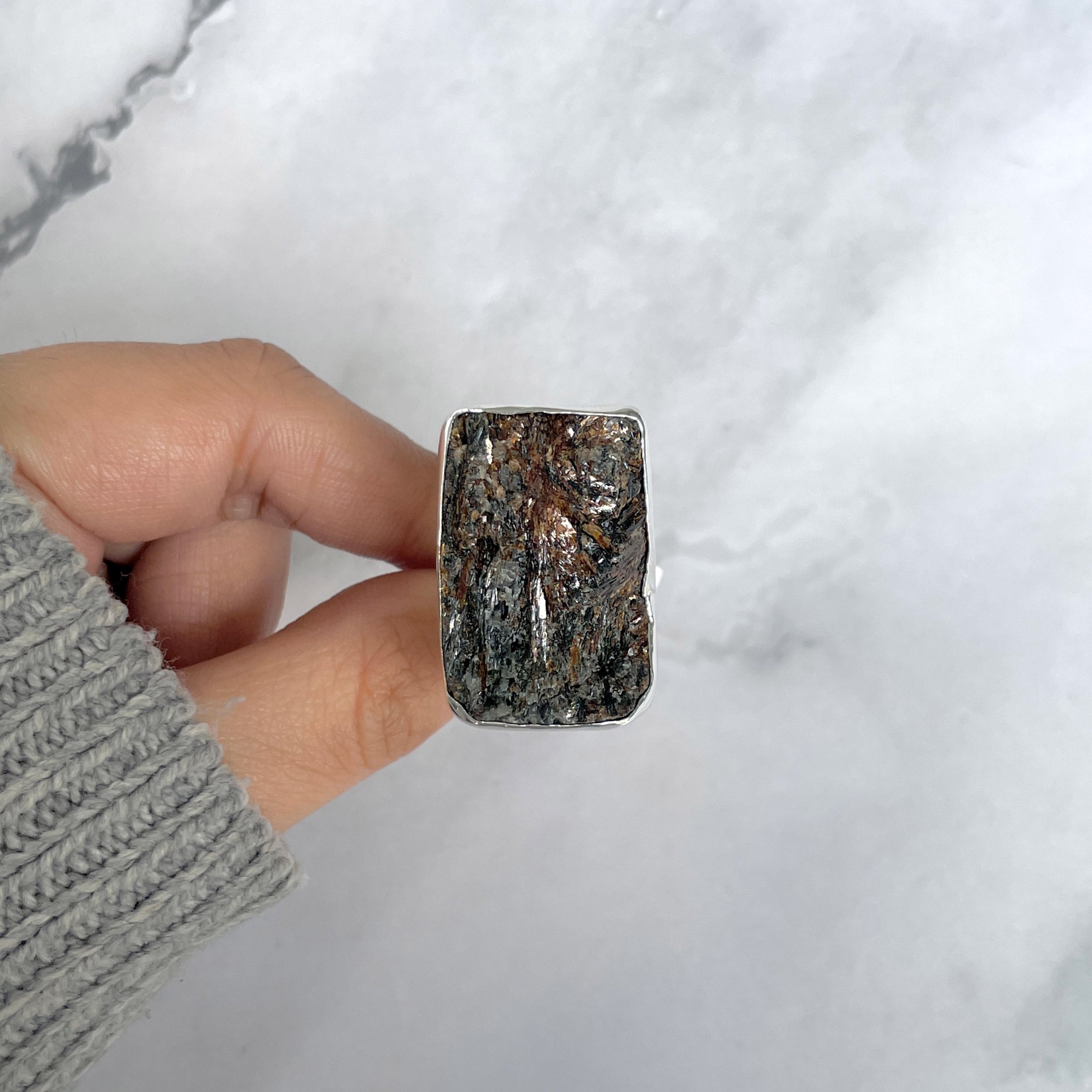 Astrophyllite Adjustable Ring-(AST-R-35.)