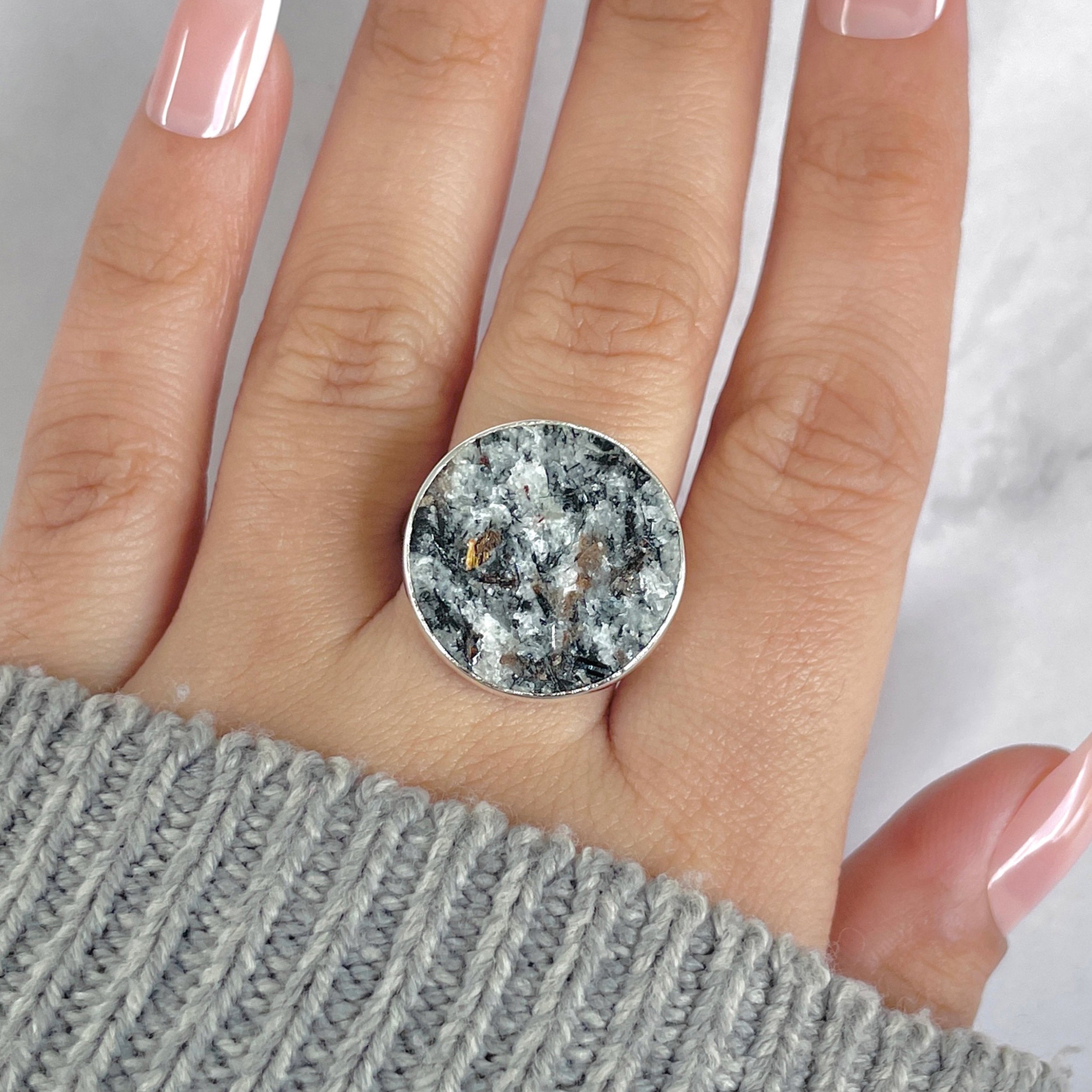 Astrophyllite Adjustable Ring-(AST-R-38.)