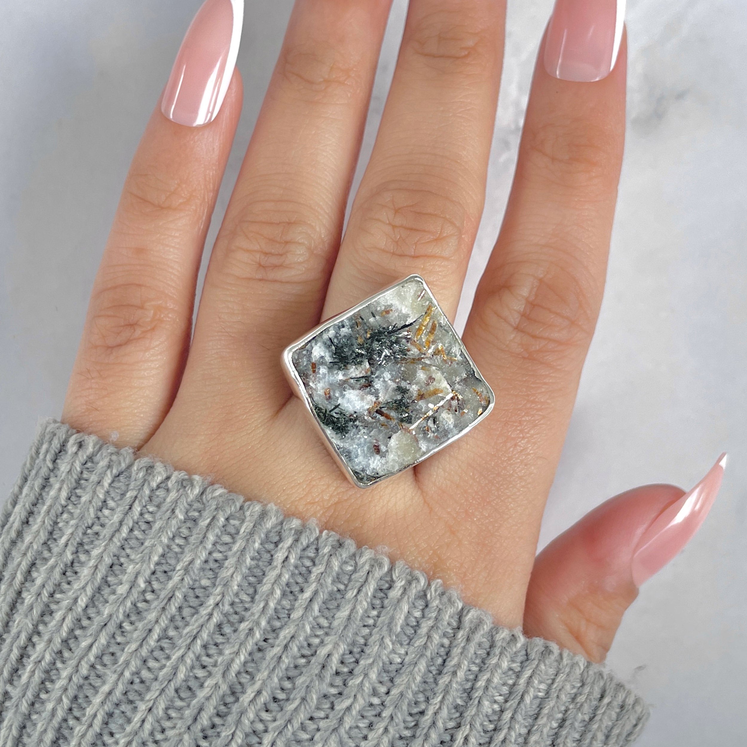 Astrophyllite Adjustable Ring-(AST-R-40.)