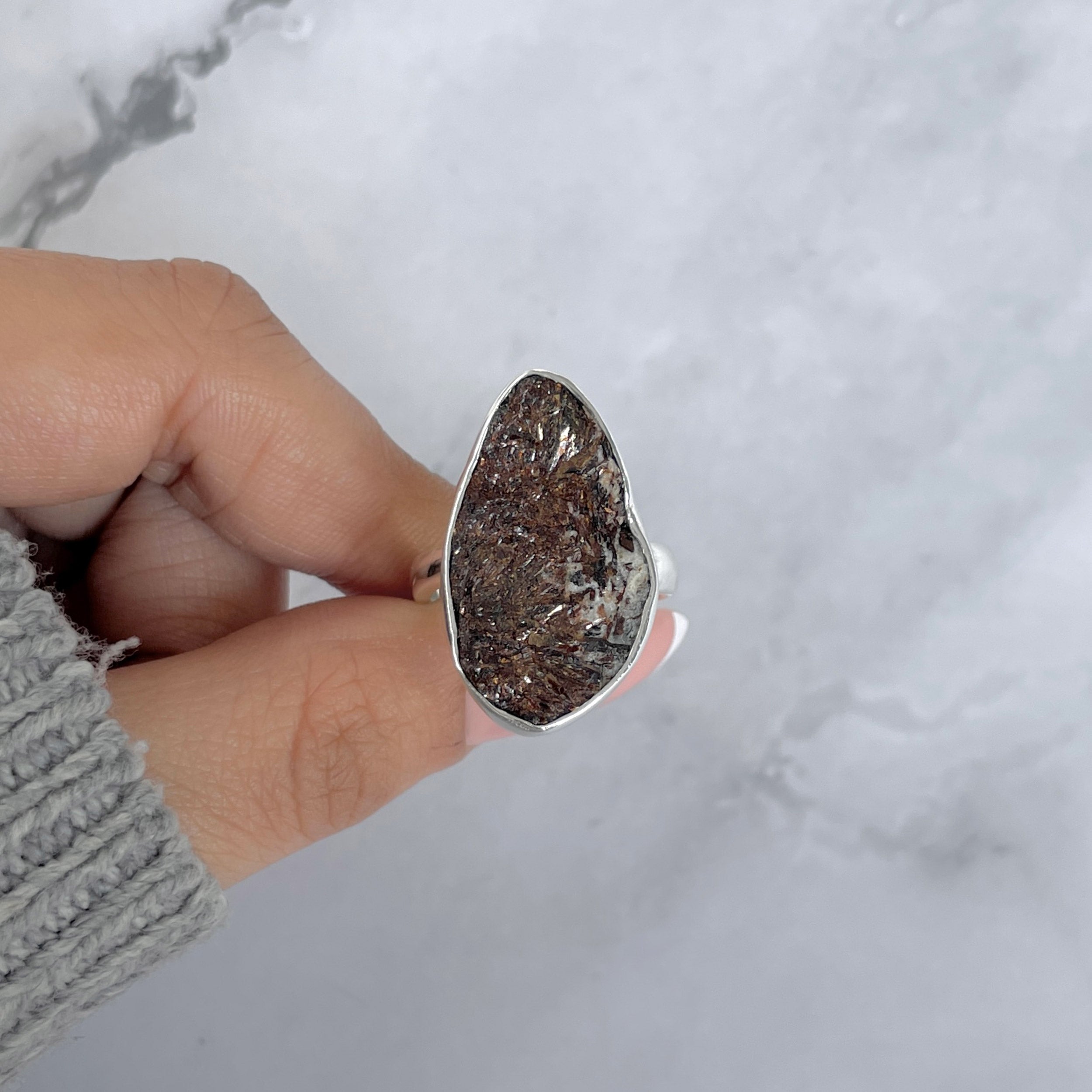 Astrophyllite Adjustable Ring-(AST-R-42.)
