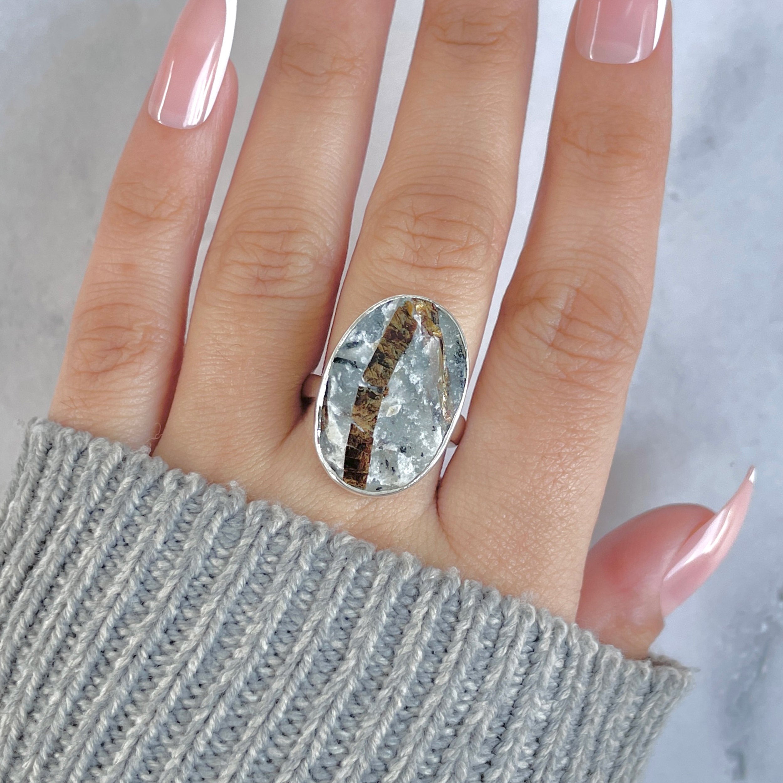 Astrophyllite Adjustable Ring-(AST-R-43.)