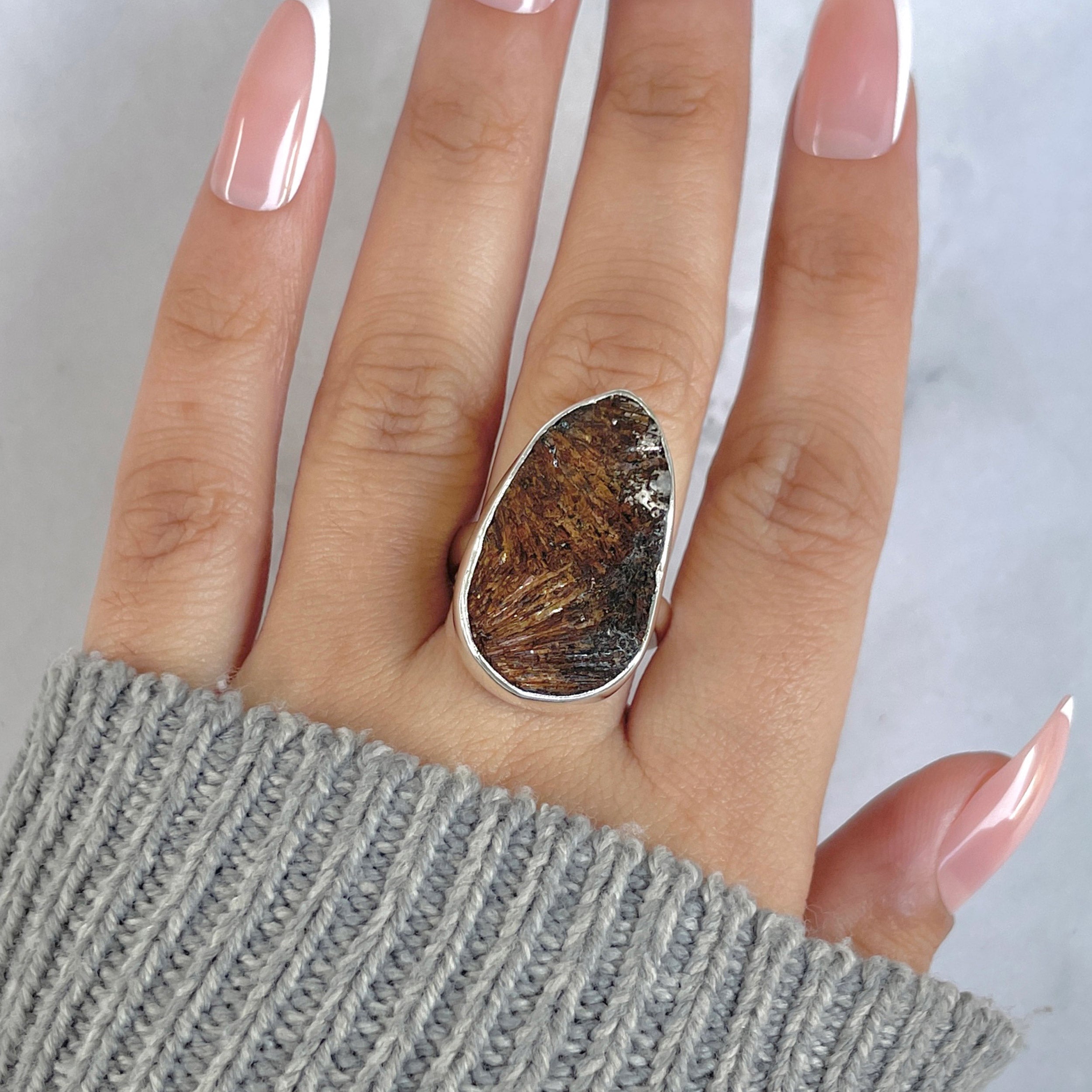 Astrophyllite Adjustable Ring-(AST-R-44.)