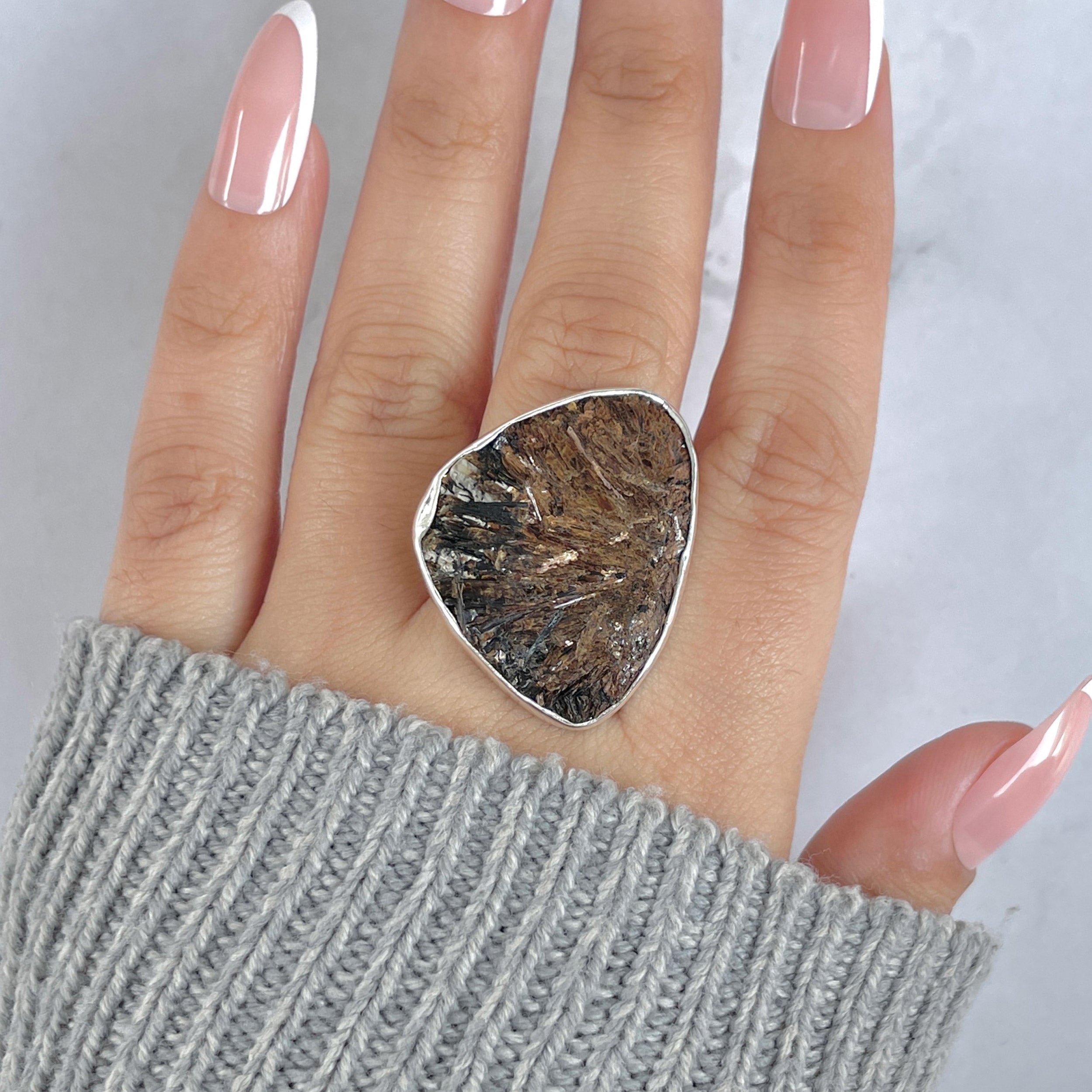 Astrophyllite Adjustable Ring-(AST-R-48.)