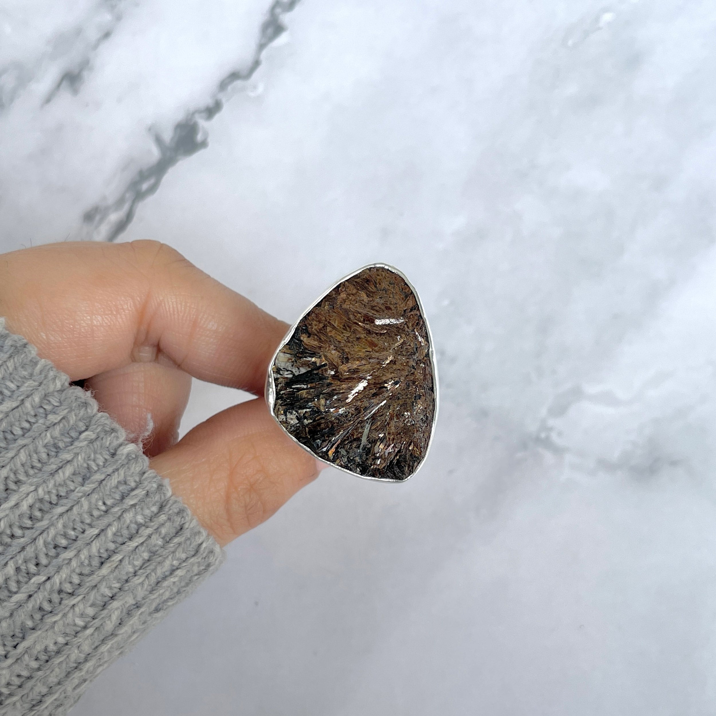 Astrophyllite Adjustable Ring-(AST-R-48.)