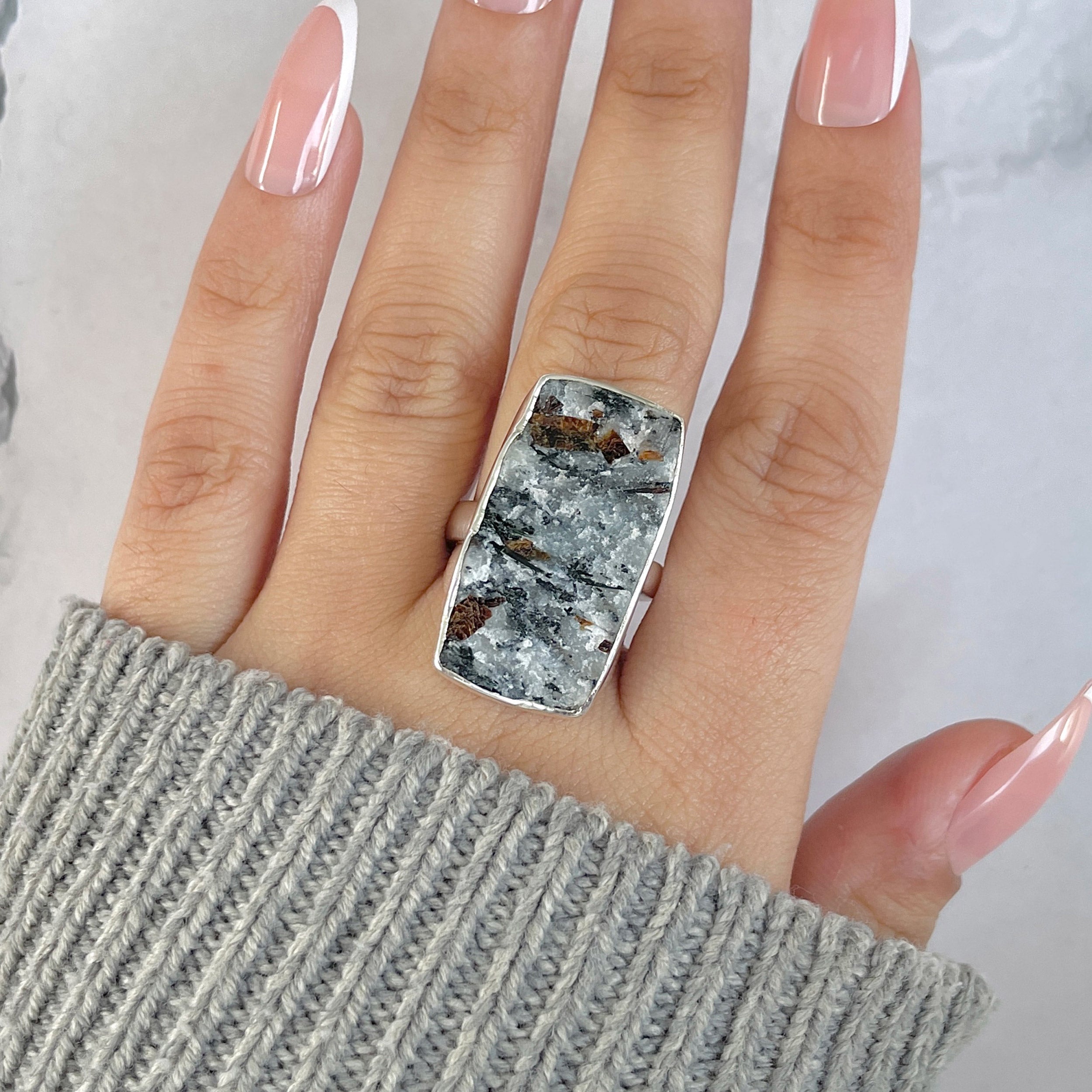 Astrophyllite Adjustable Ring-(AST-R-49.)
