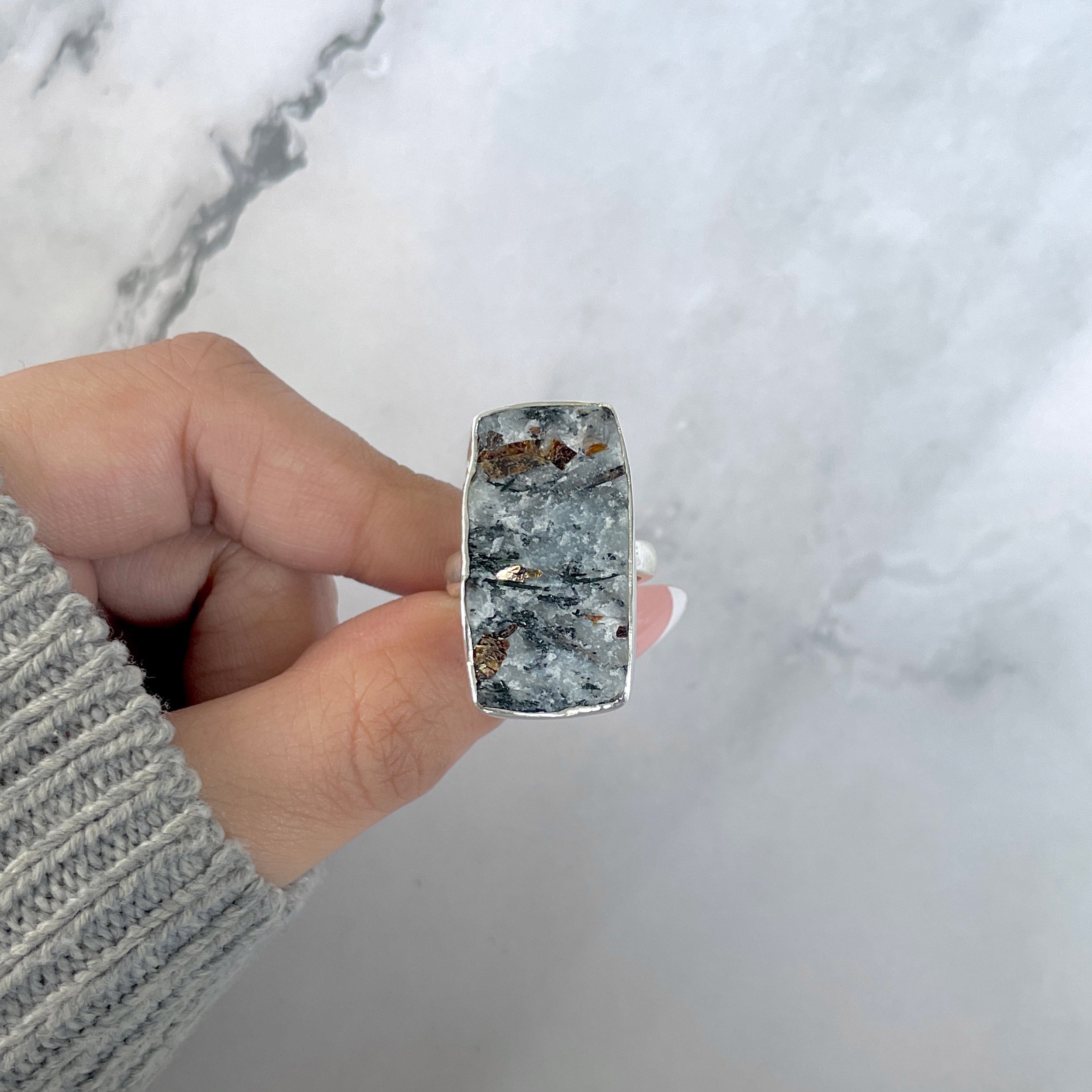 Astrophyllite Adjustable Ring-(AST-R-49.)
