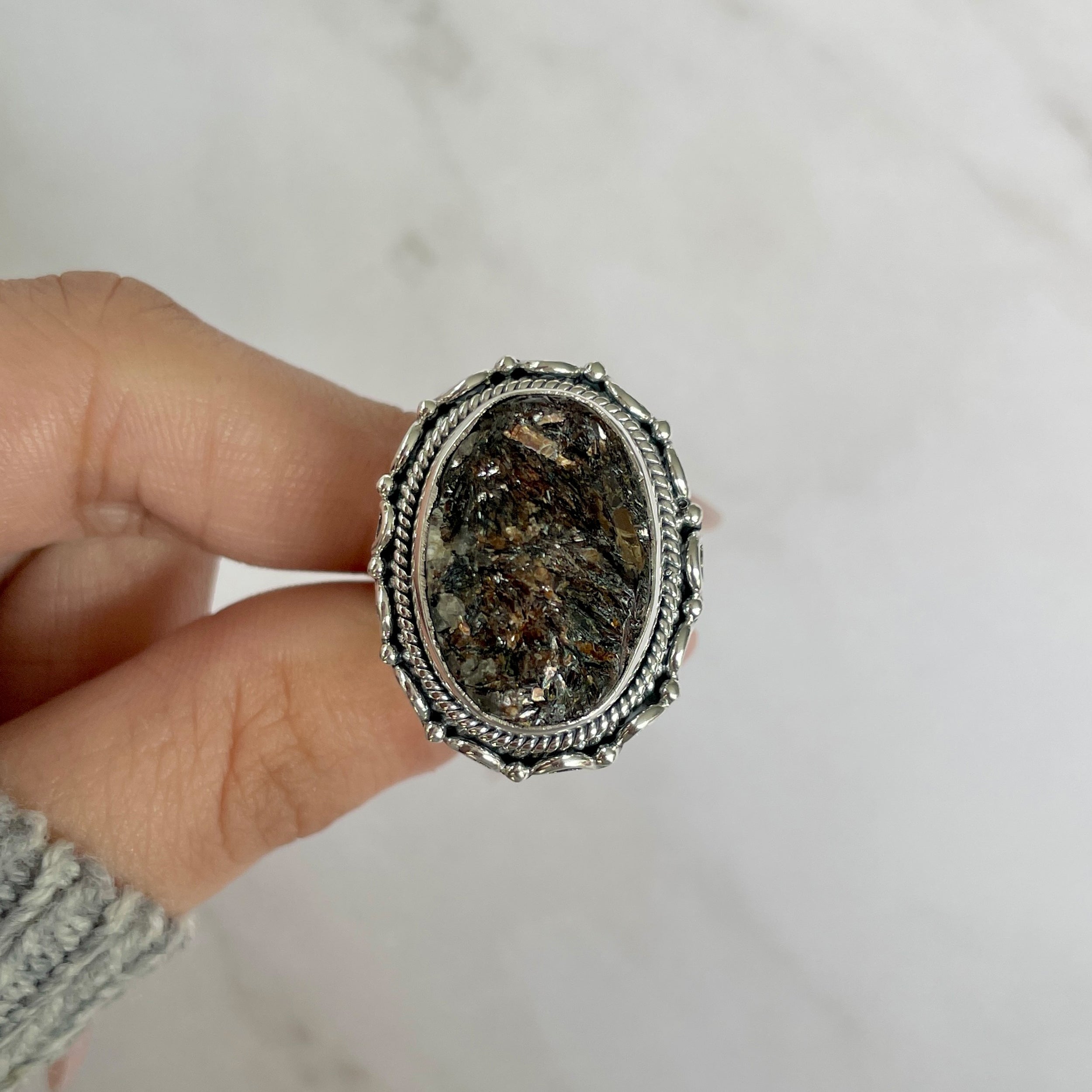 Astrophyllite Adjustable Ring-(AST-R-5.)