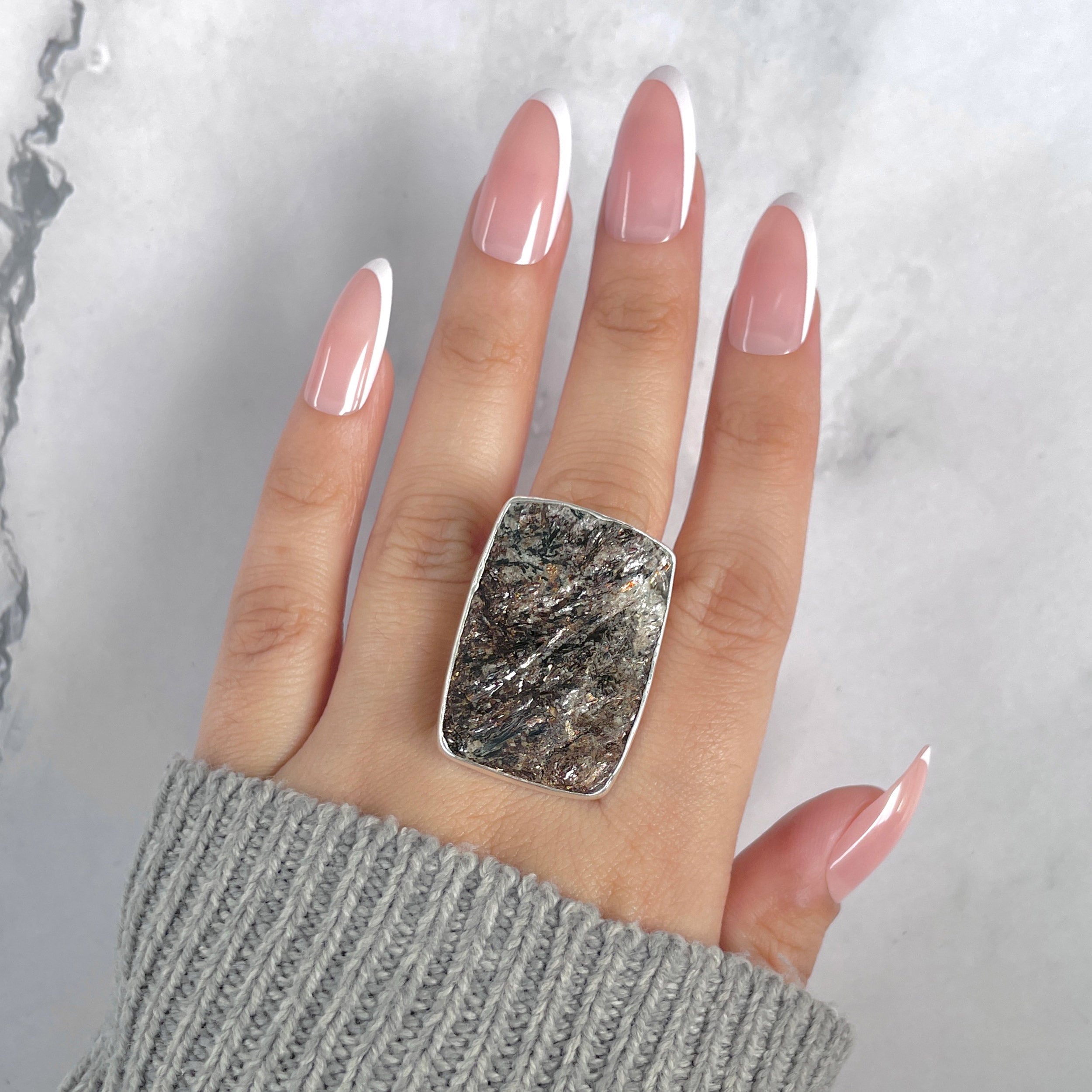 Astrophyllite Adjustable Ring-(AST-R-50.)