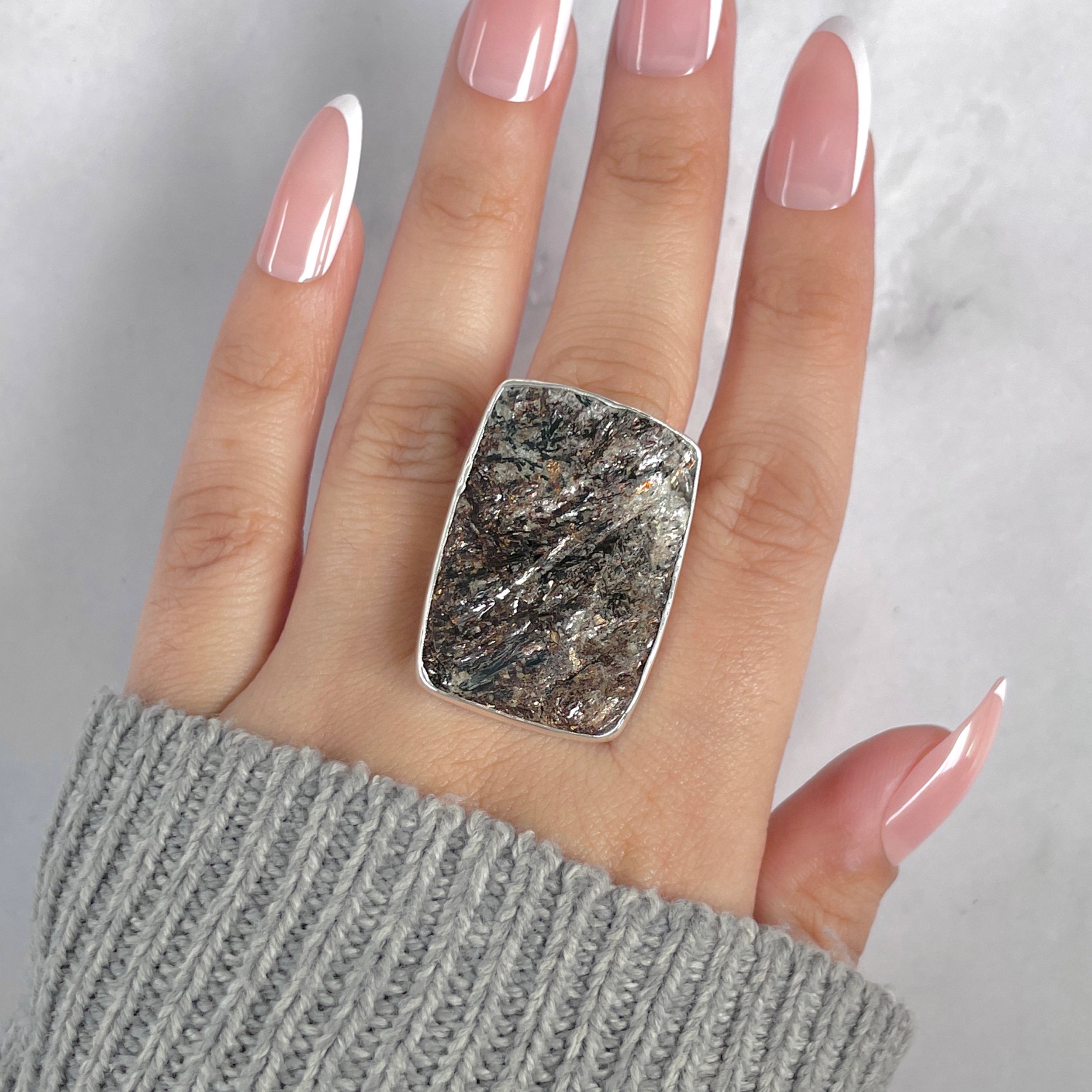 Astrophyllite Adjustable Ring-(AST-R-50.)