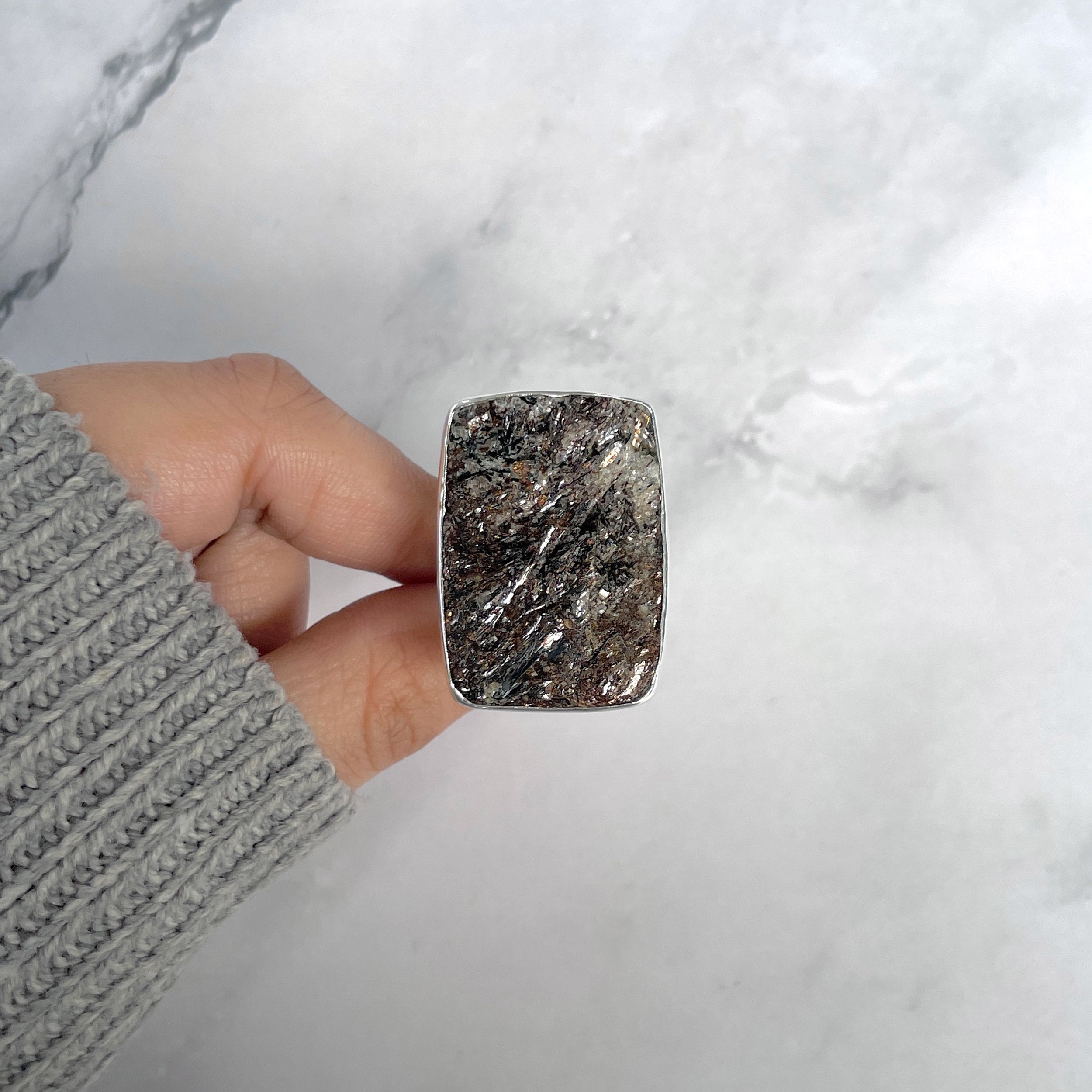 Astrophyllite Adjustable Ring-(AST-R-50.)