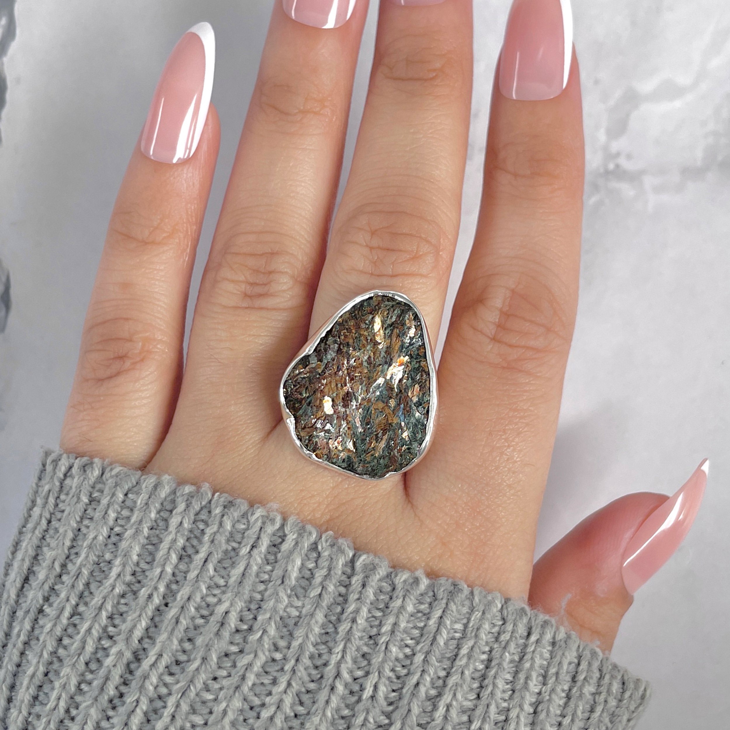 Astrophyllite Adjustable Ring-(AST-R-51.)