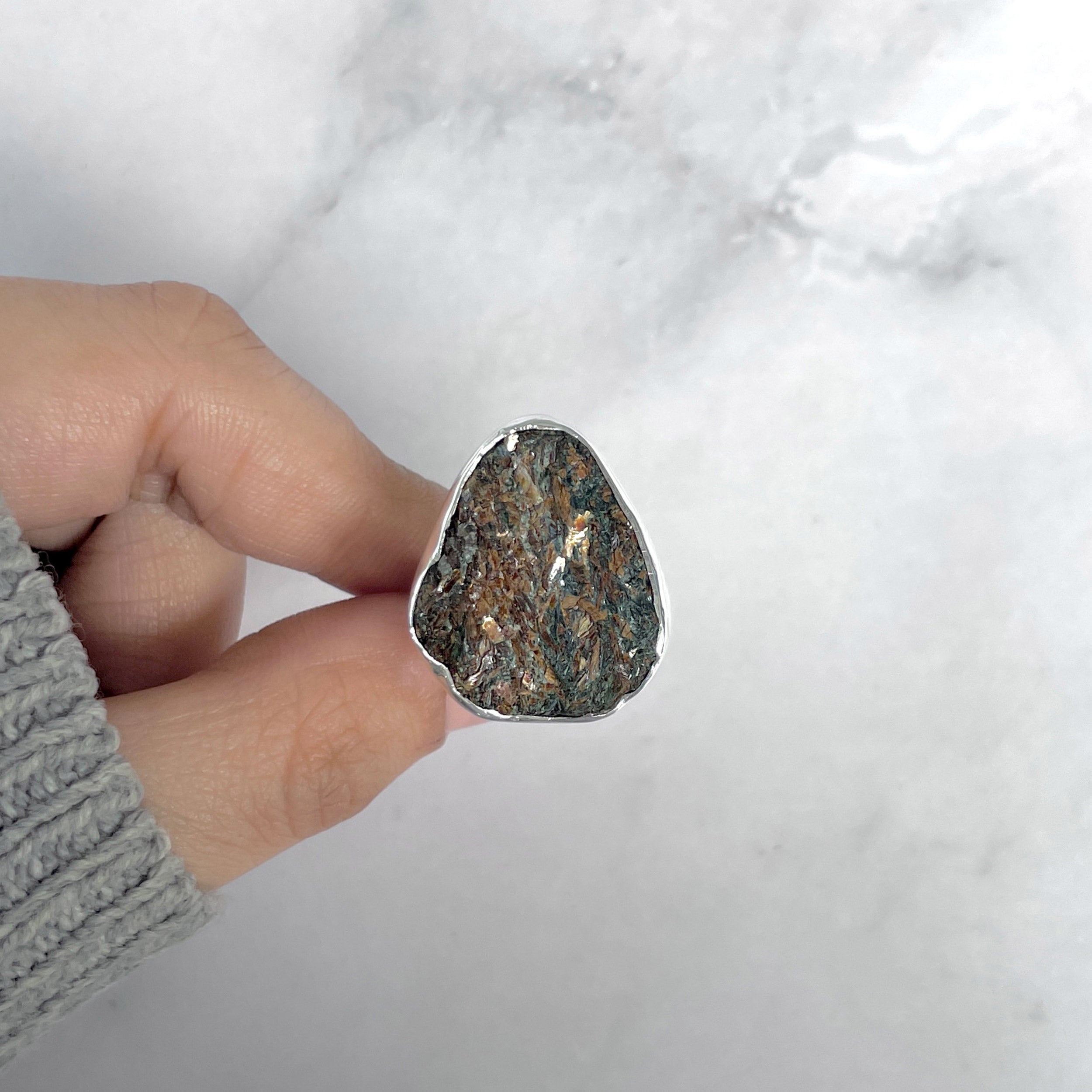Astrophyllite Adjustable Ring-(AST-R-51.)