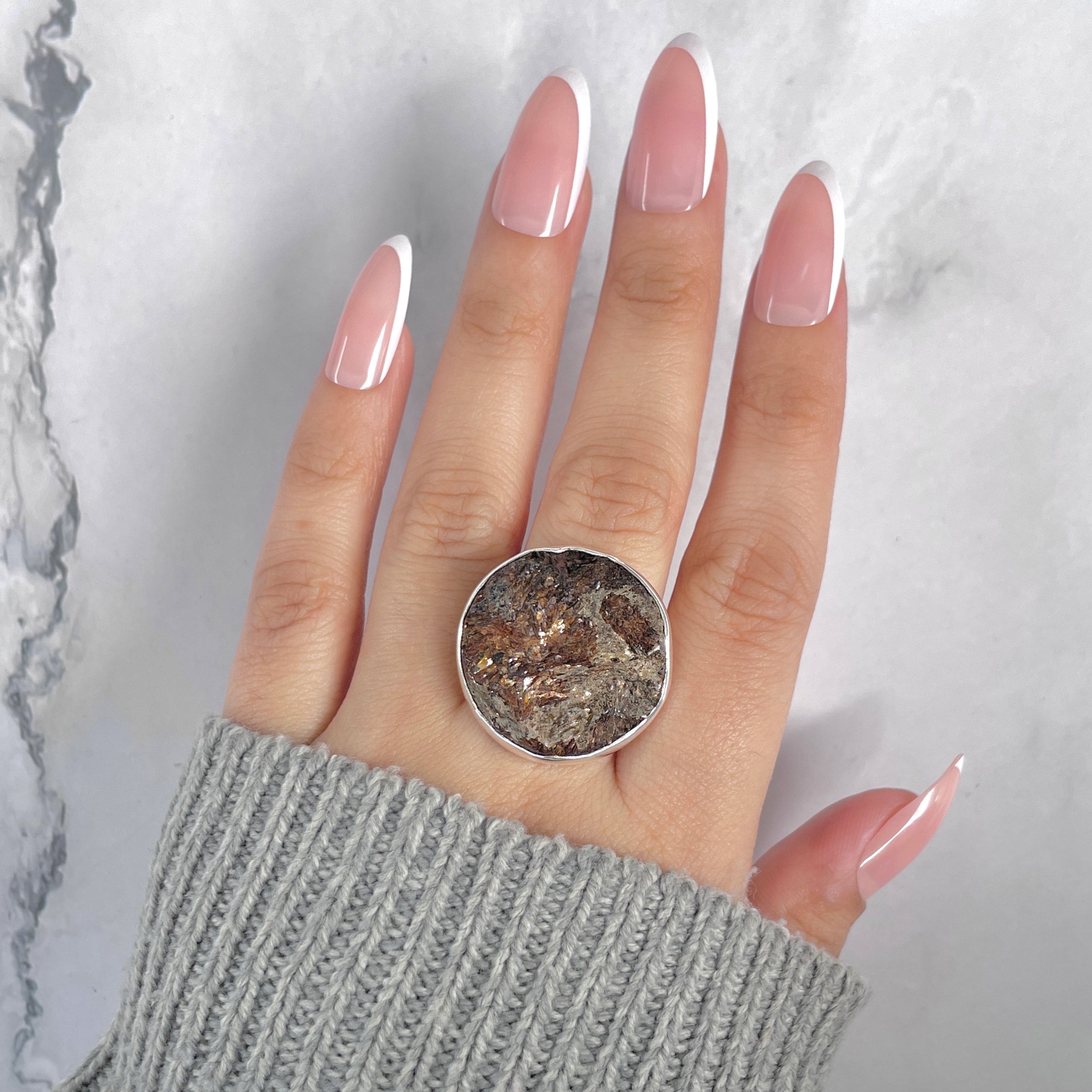 Astrophyllite Adjustable Ring-(AST-R-52.)